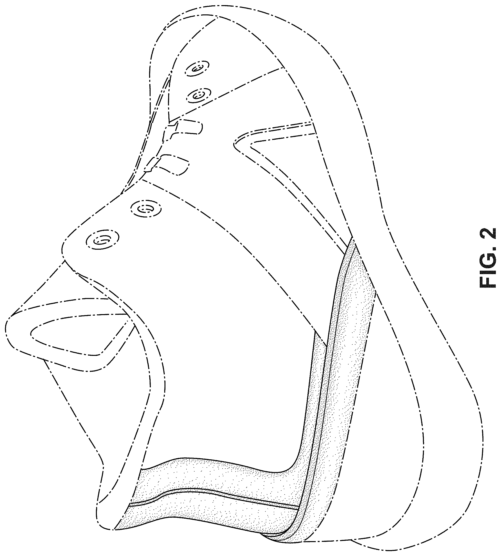 Patent USD1000812 Figure 2 – Shoe
