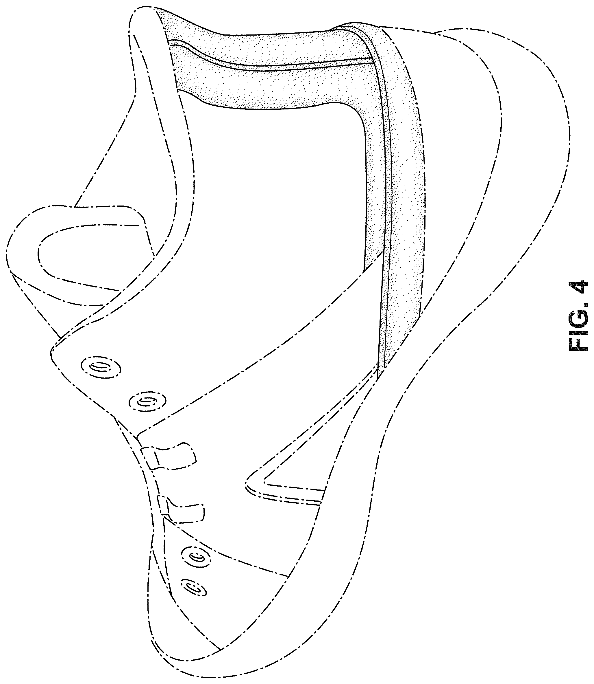 Patent USD1000812 Figure 4 – Shoe