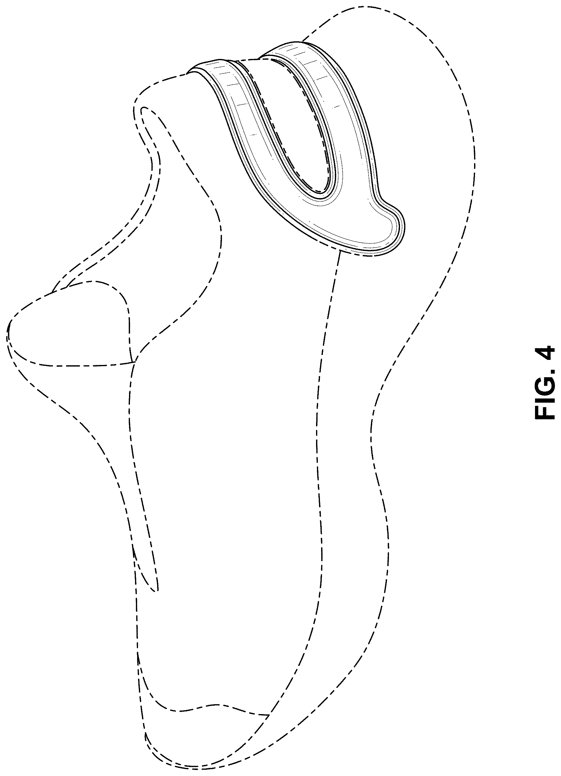 Patent USD1000813 Figure 4 – Shoe