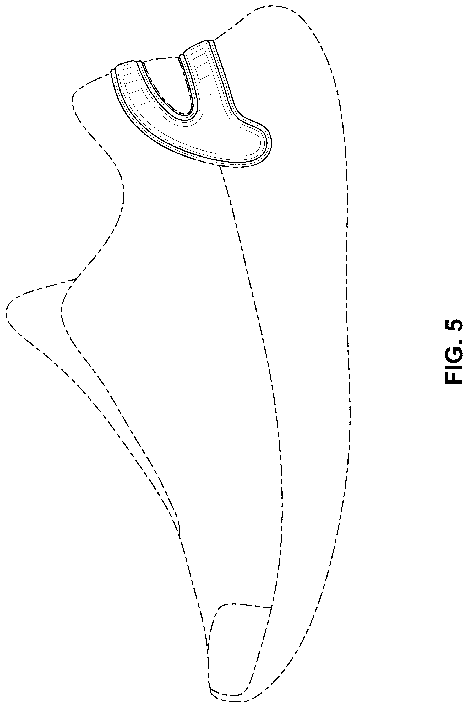 Patent USD1000813 Figure 5 – Shoe