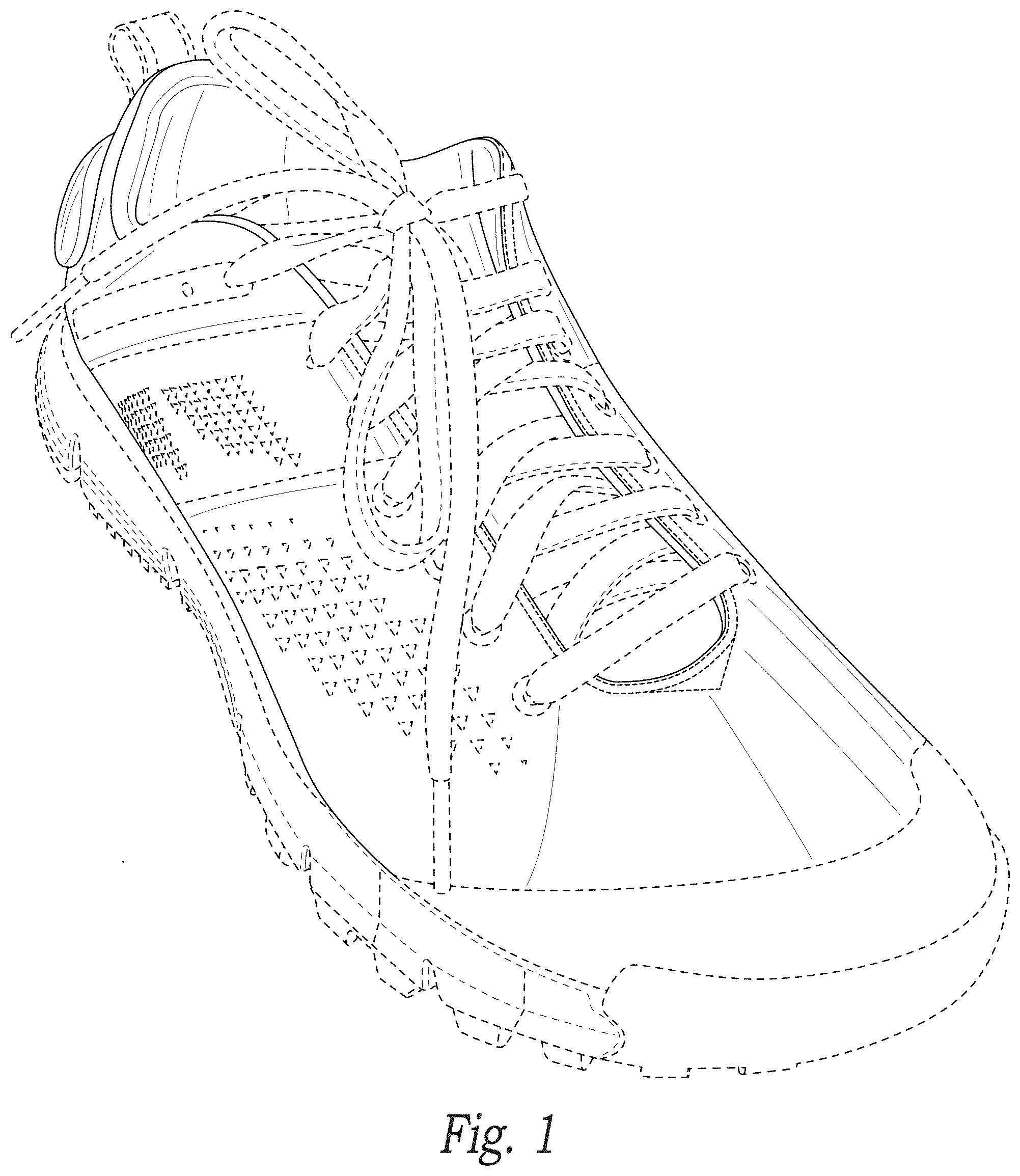 Patent USD1000814 Figure 1 – Shoe