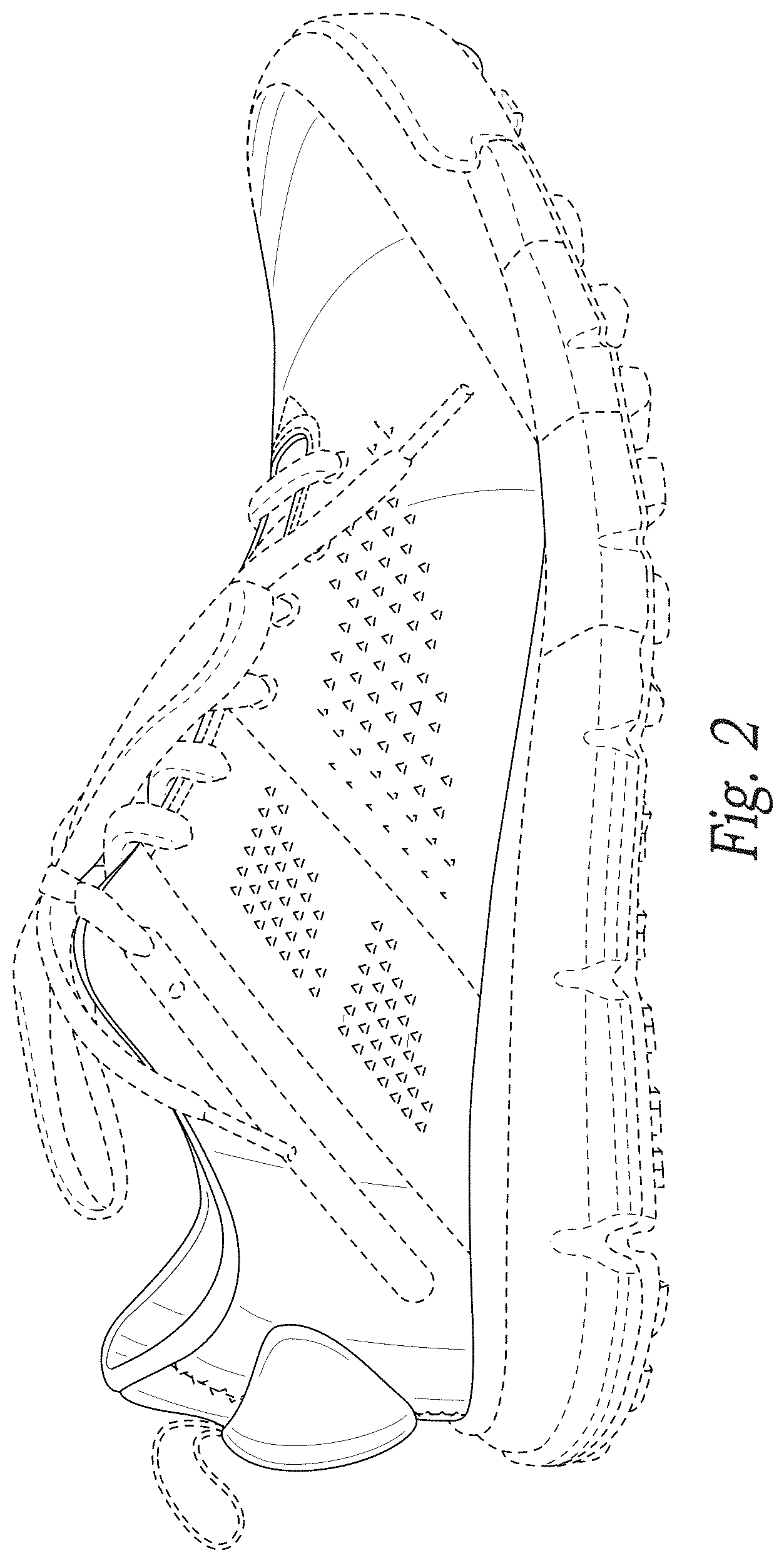 Patent USD1000814 Figure 2 – Shoe