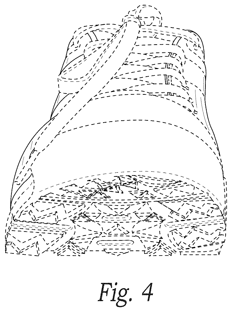 Patent USD1000814 Figure 4 – Shoe