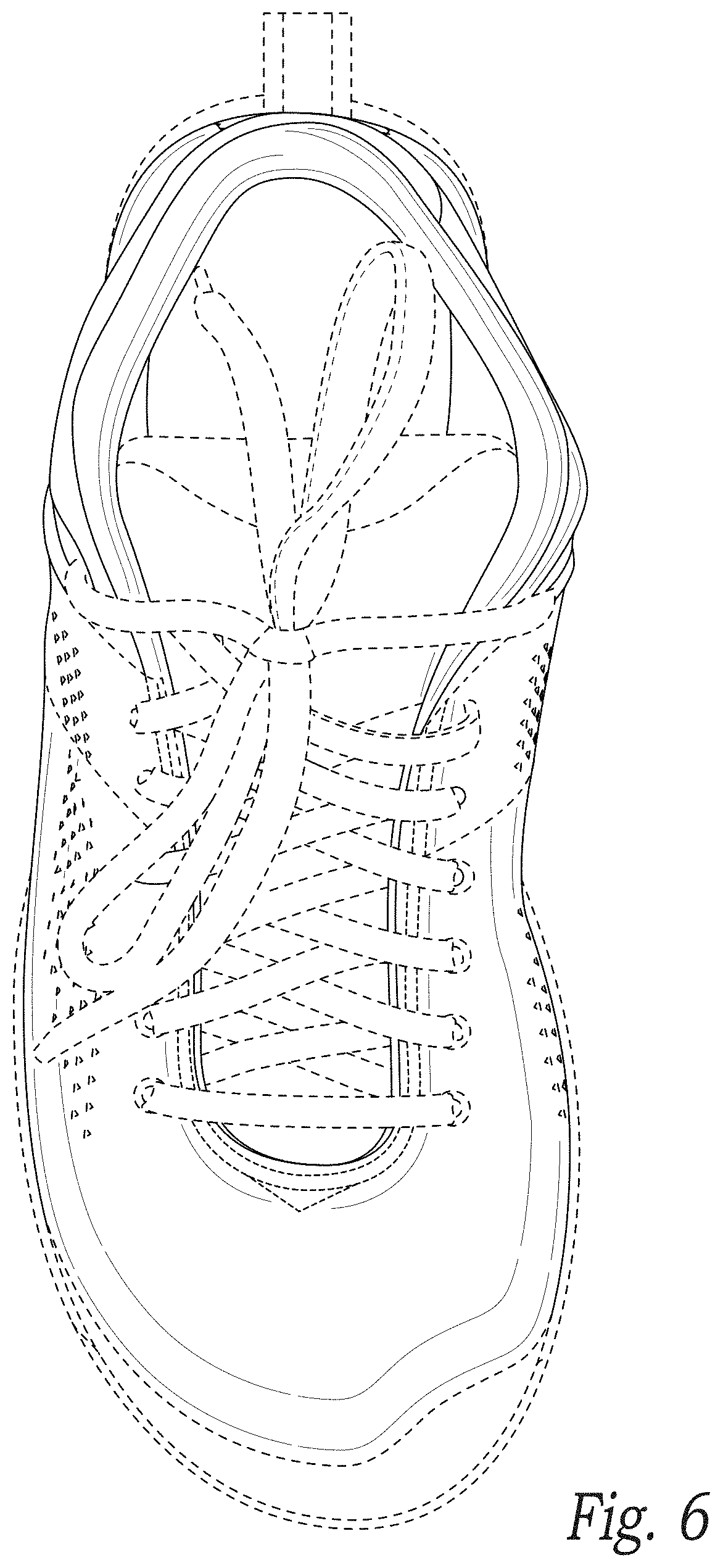Patent USD1000814 Figure 6 – Shoe