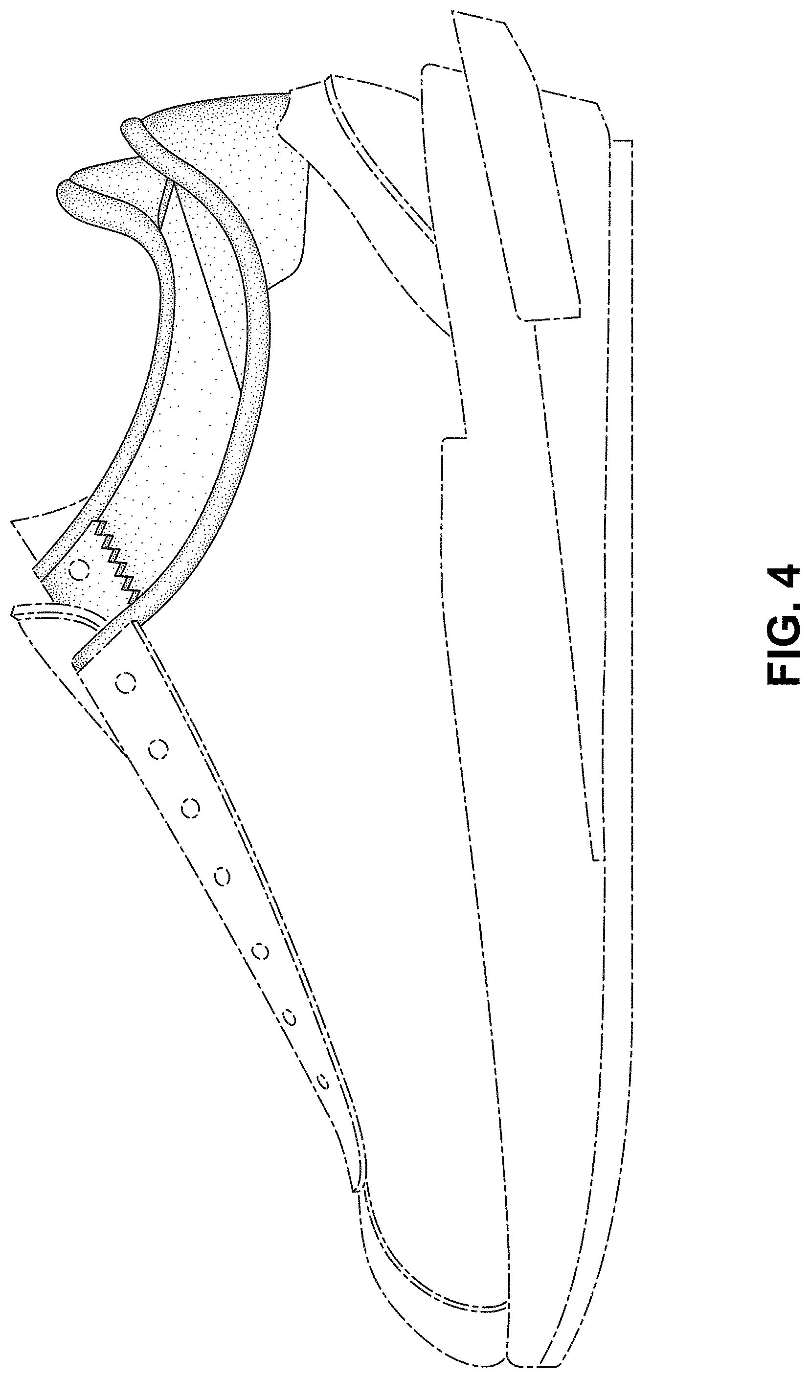 Patent USD1000816 Figure 4 – Shoe