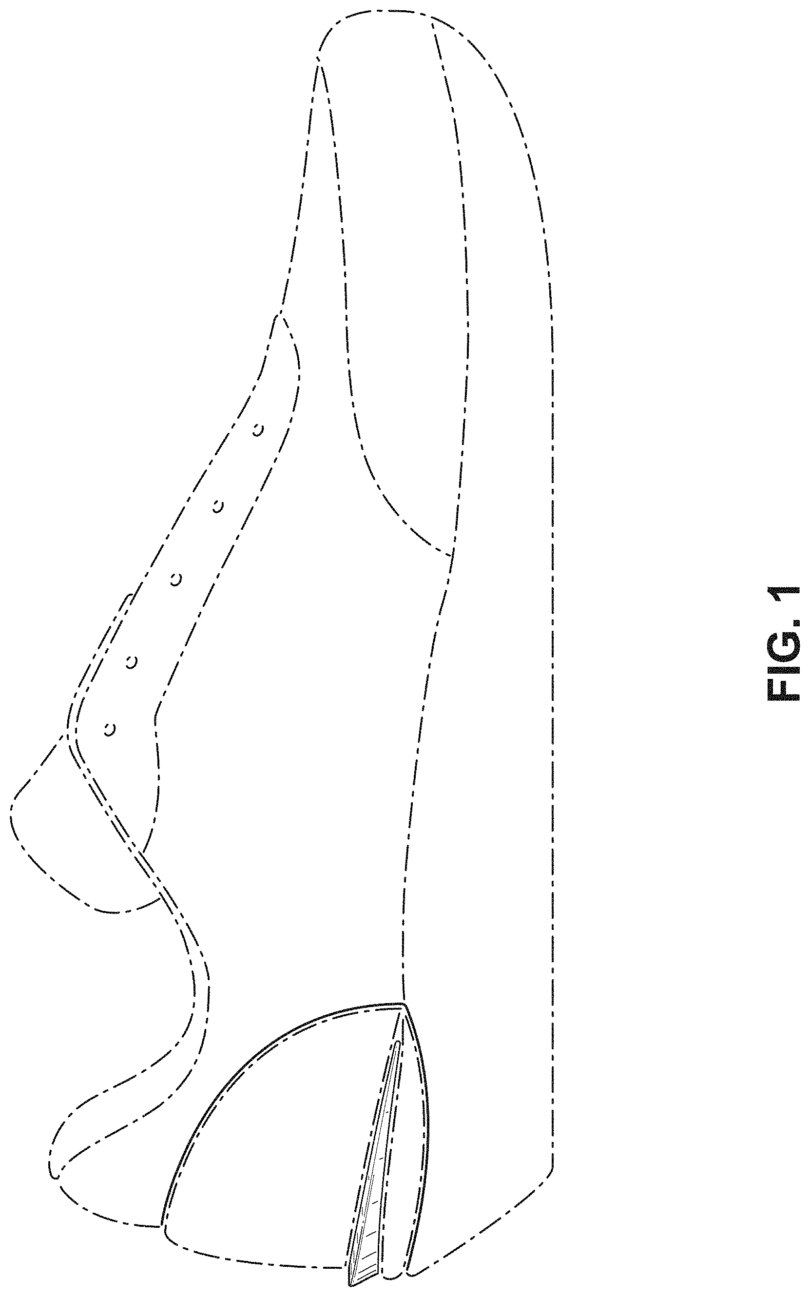 Patent USD1000818 Figure 1 – Shoe
