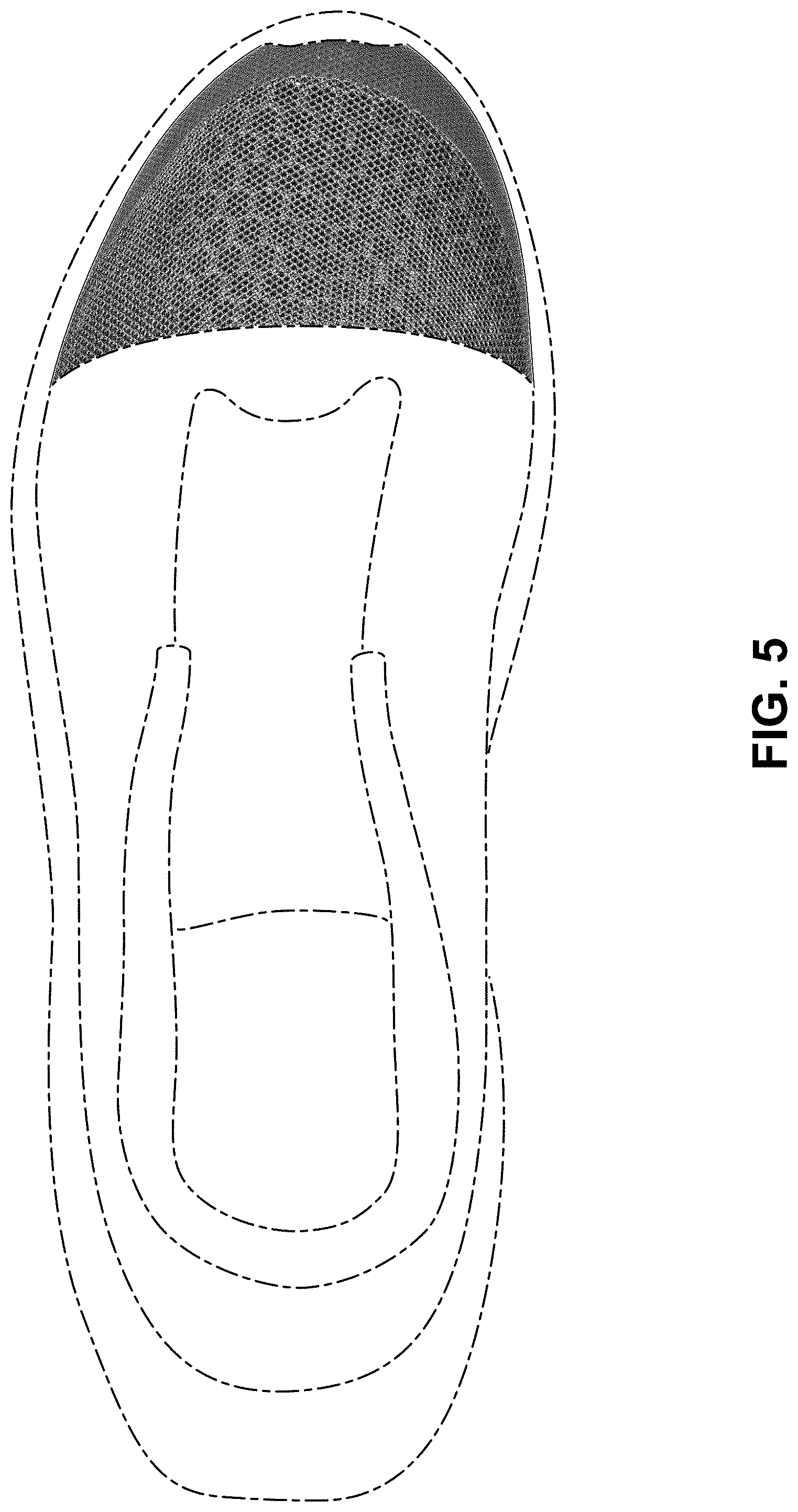 Patent USD1000820 Figure 5 – Shoe