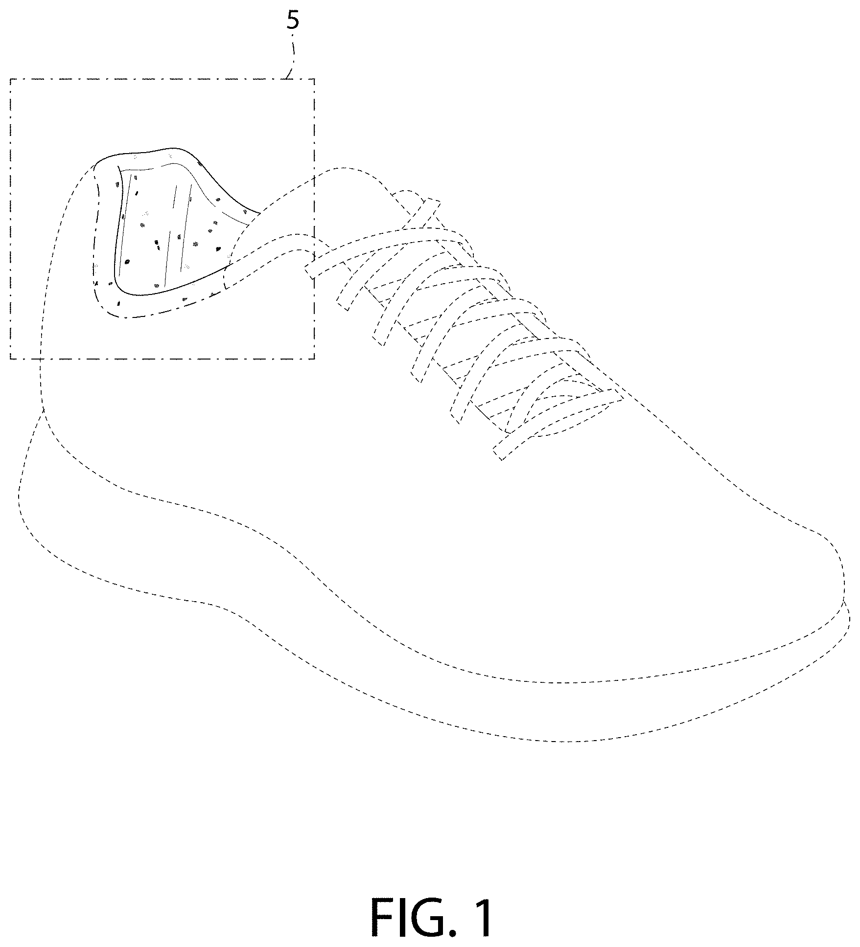 Patent USD1000821 Figure 1 – Shoe