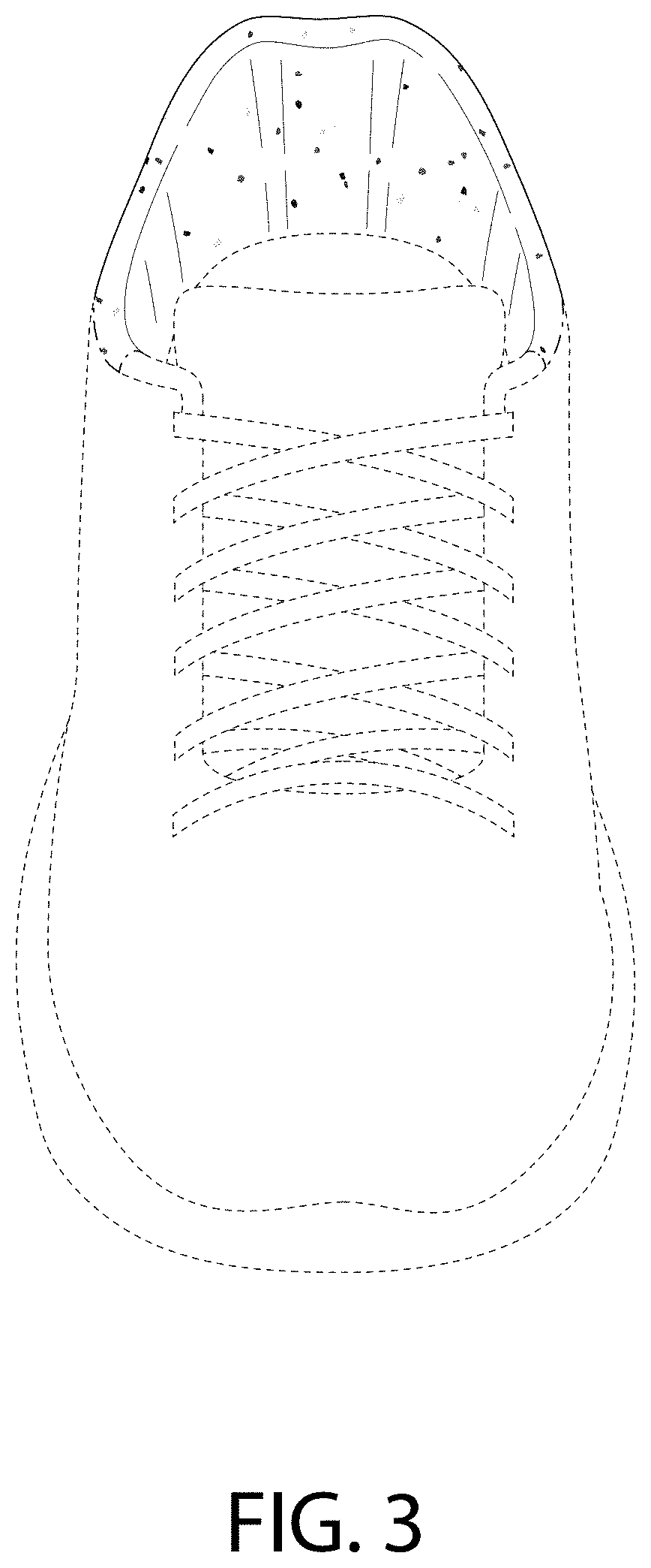 Patent USD1000821 Figure 3 – Shoe