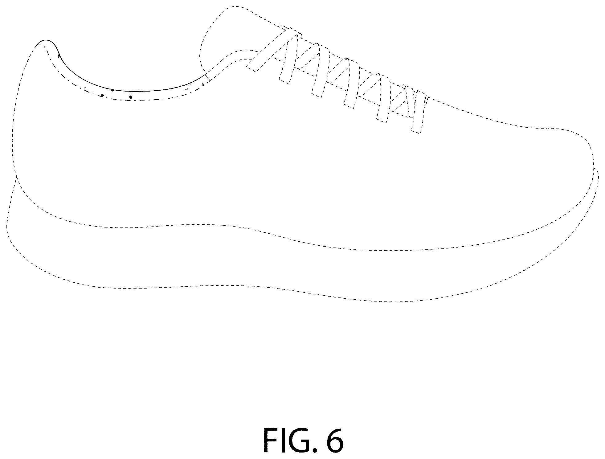 Patent USD1000821 Figure 6 – Shoe