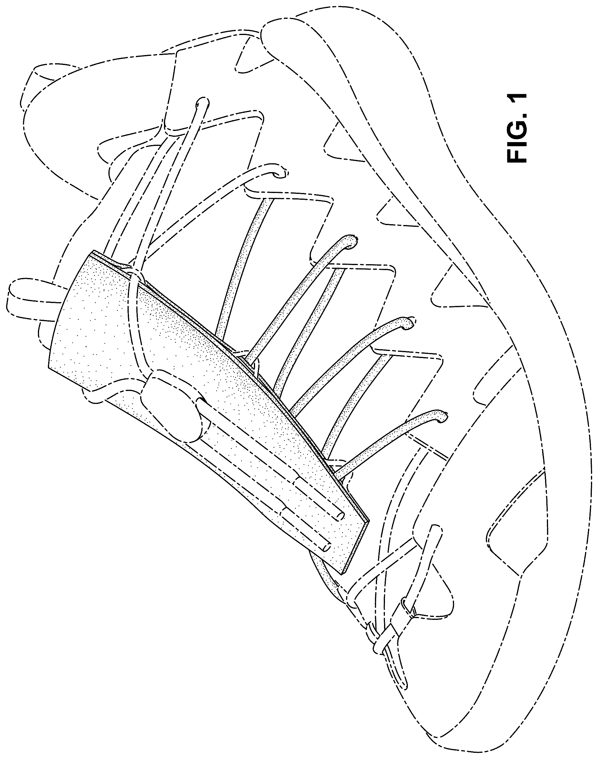 Patent USD1000824 Figure 1 – Shoe