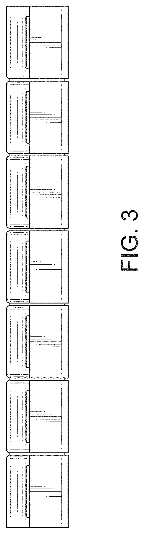 Patent USD1000826 Figure 3 – Single row seven day pillbox
