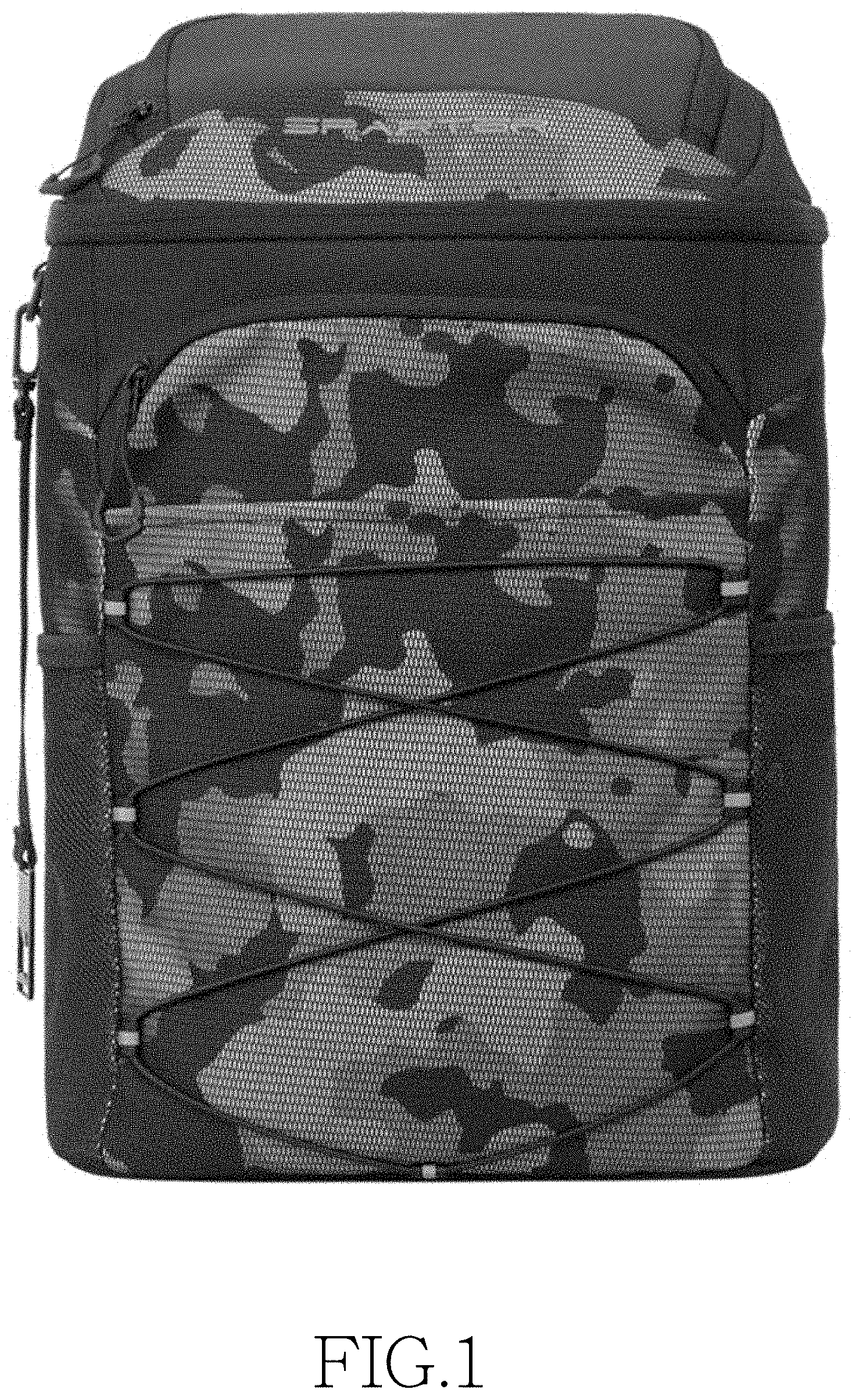 Patent USD1000827 Figure 1 – Cooler backpack