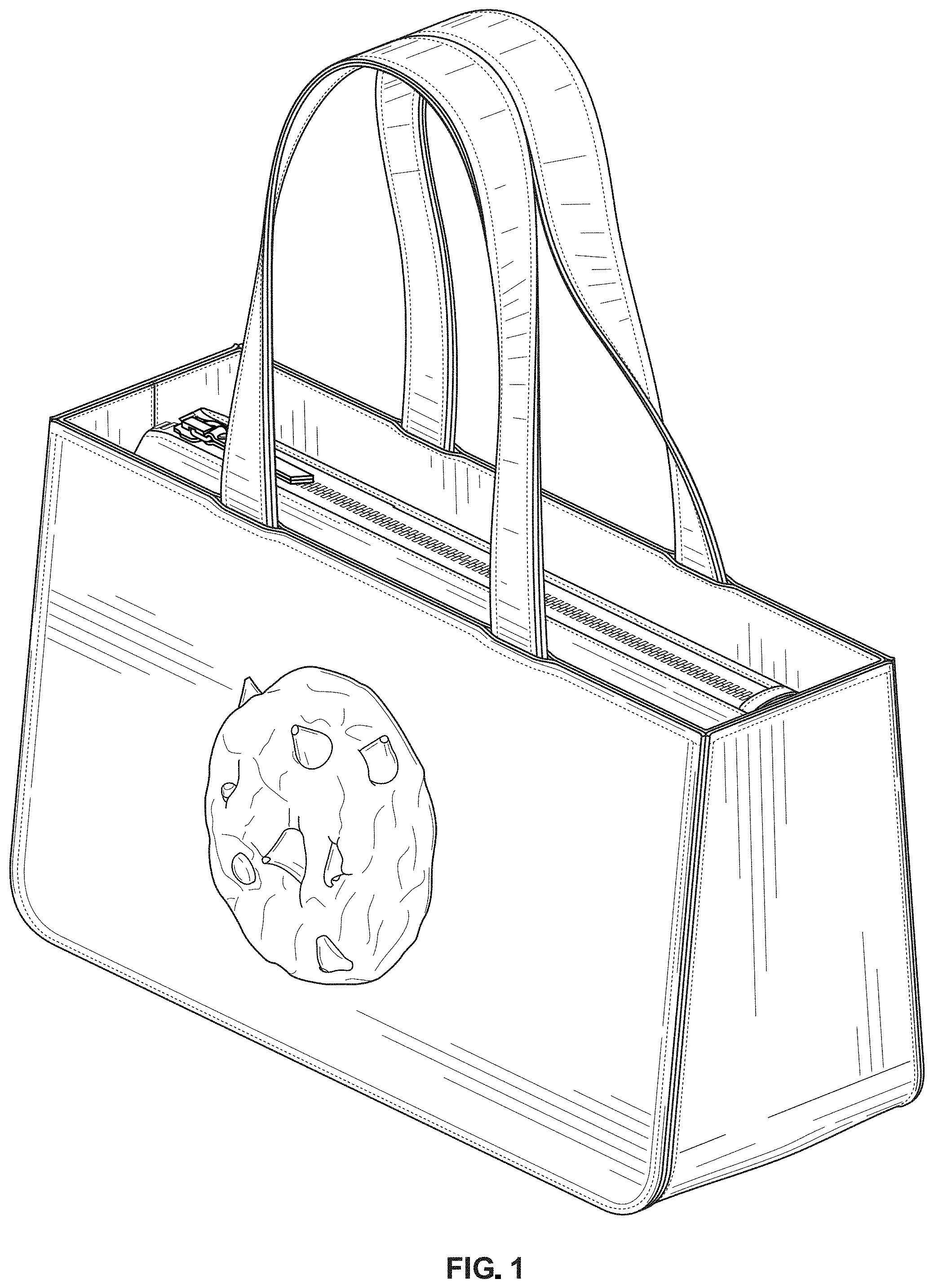 Patent USD1000828 Figure 1 – Handbag