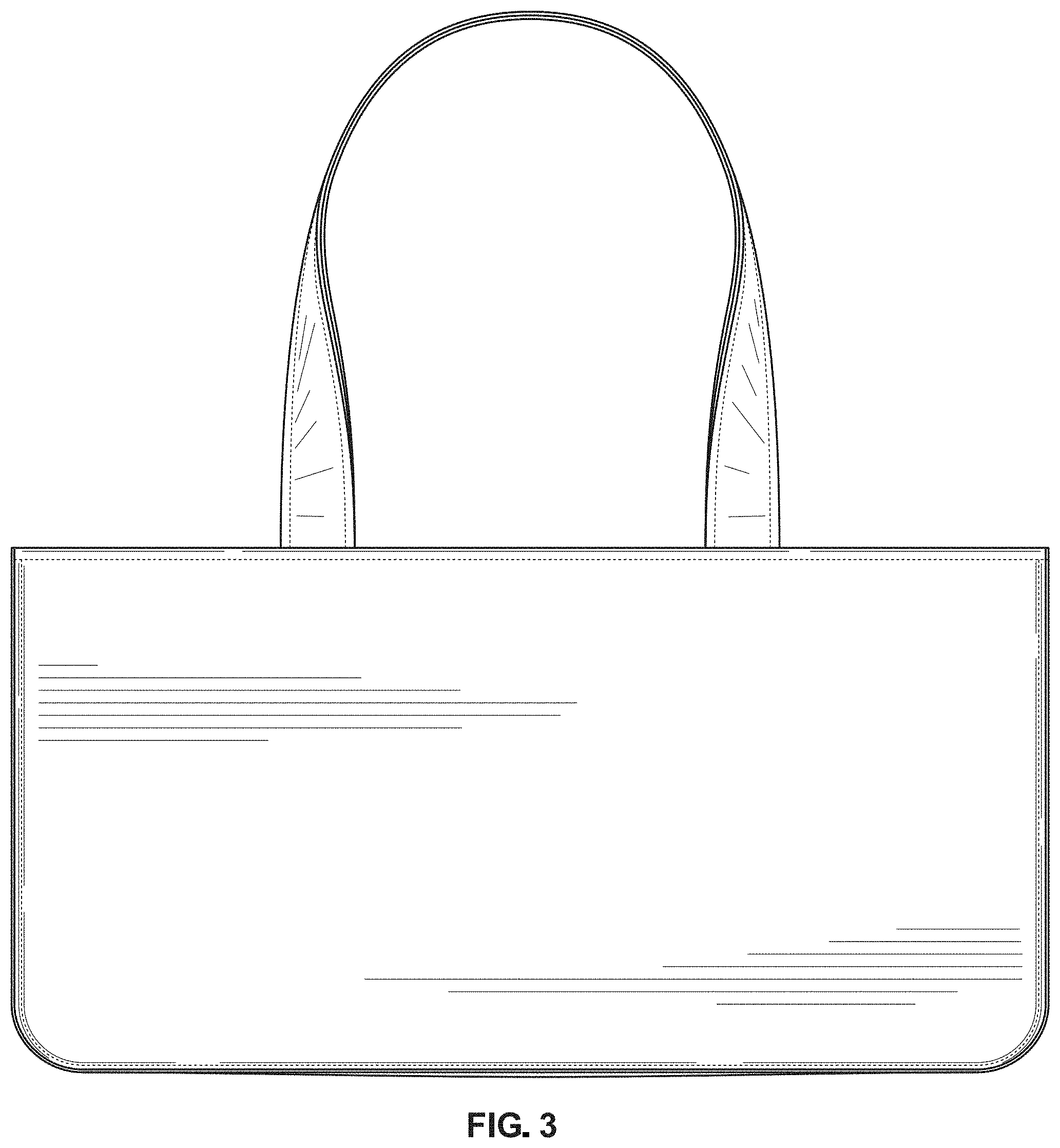 Patent USD1000828 Figure 3 – Handbag