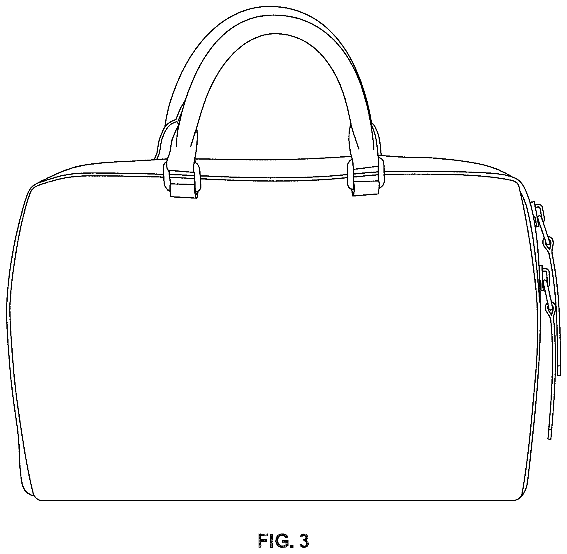 Patent USD1000829 Figure 3 – Handbag