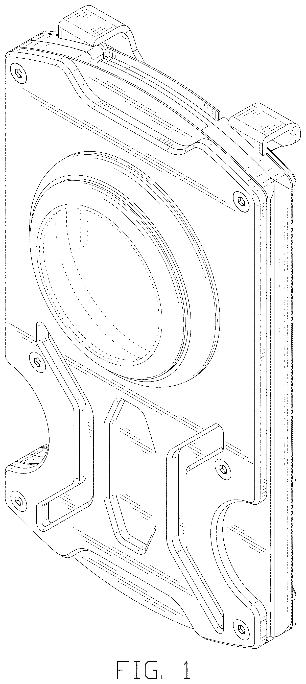 Patent USD1000830 Figure 1 – Metal wallet