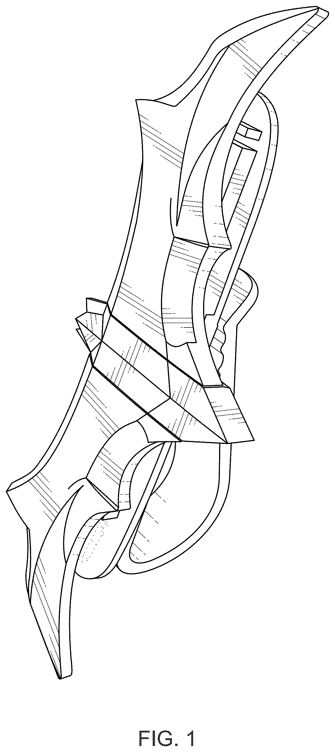 Patent USD1000831 Figure 1 – Eyeglass holder