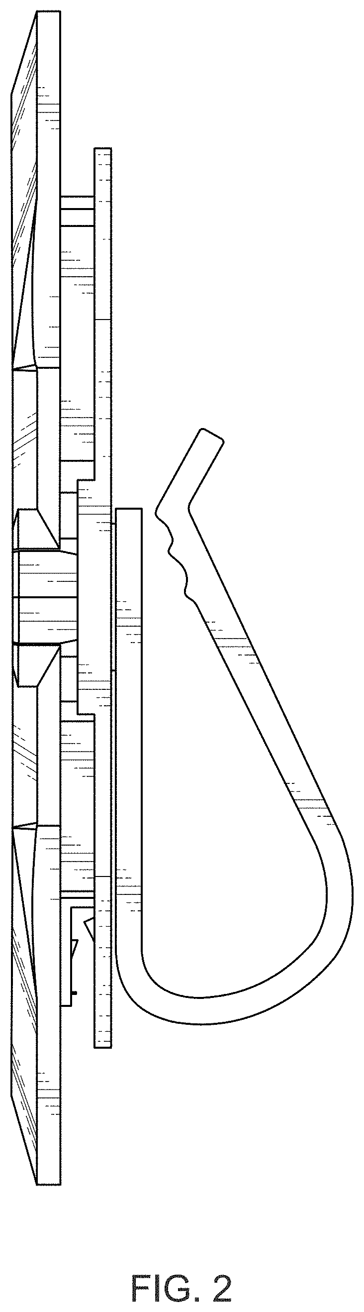Patent USD1000831 Figure 2 – Eyeglass holder