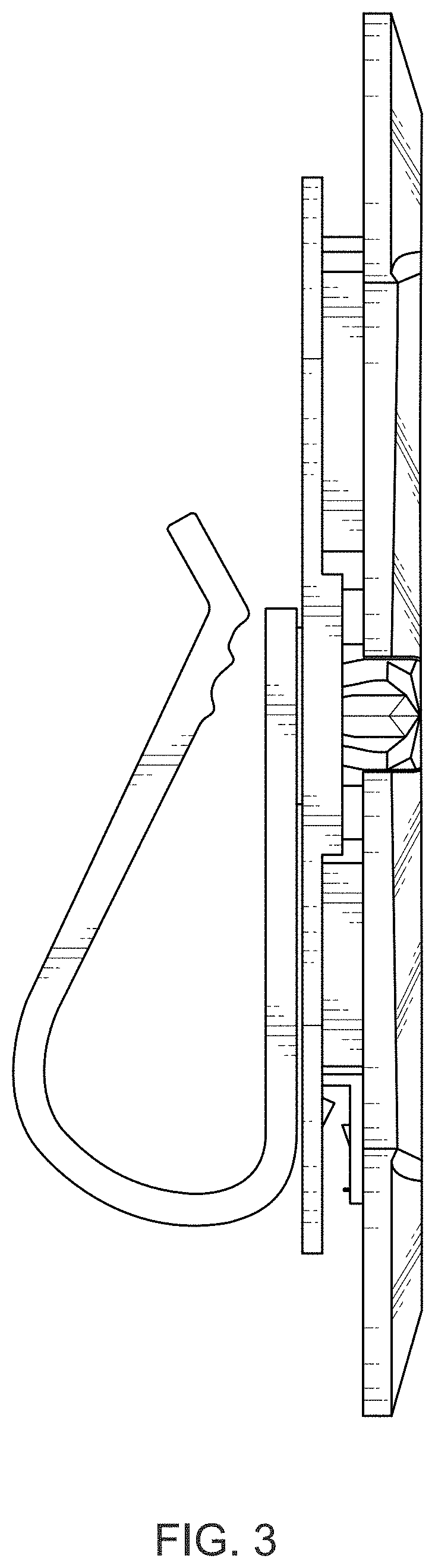 Patent USD1000831 Figure 3 – Eyeglass holder