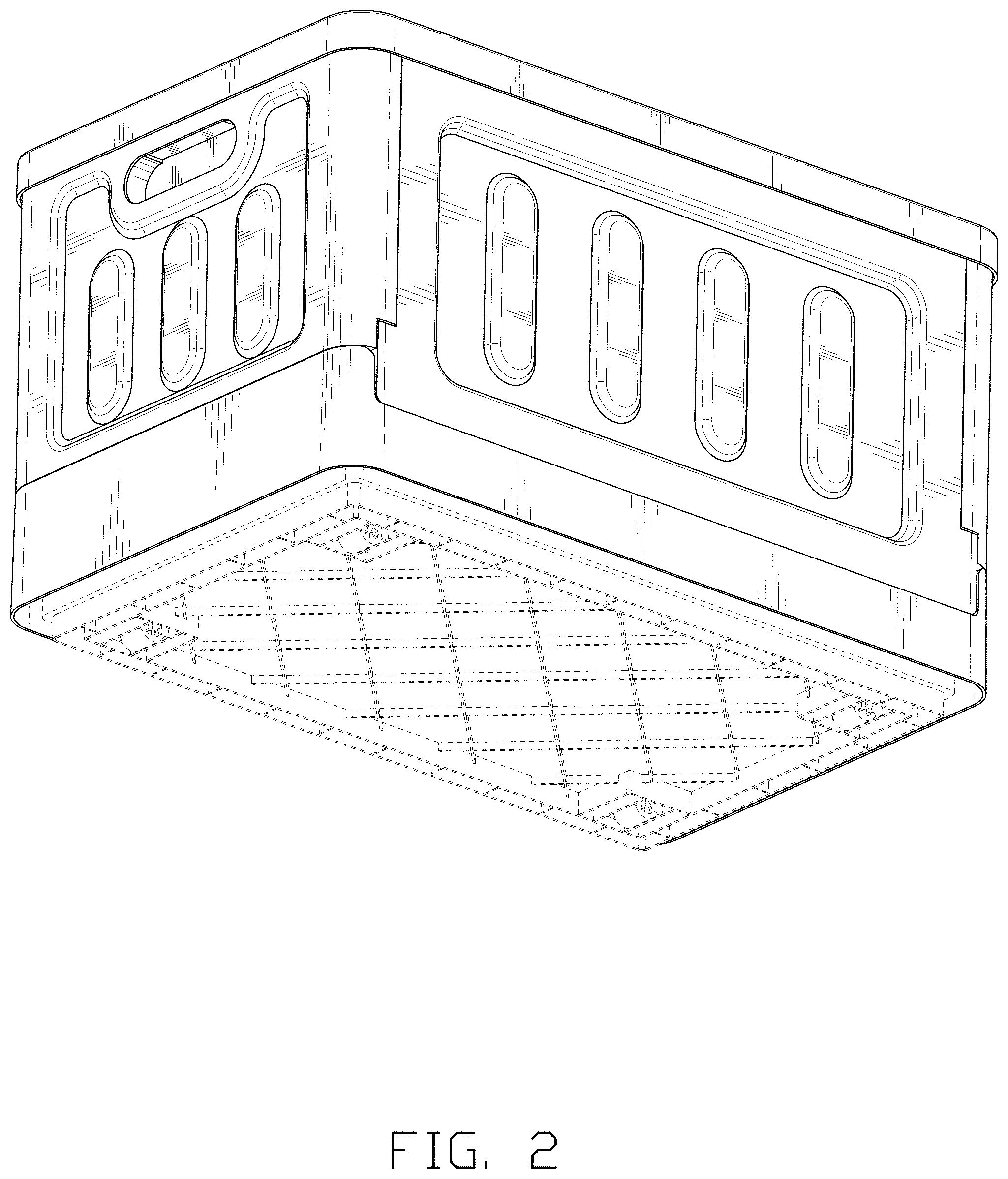 Patent USD1000833 Figure 2 – Storage box