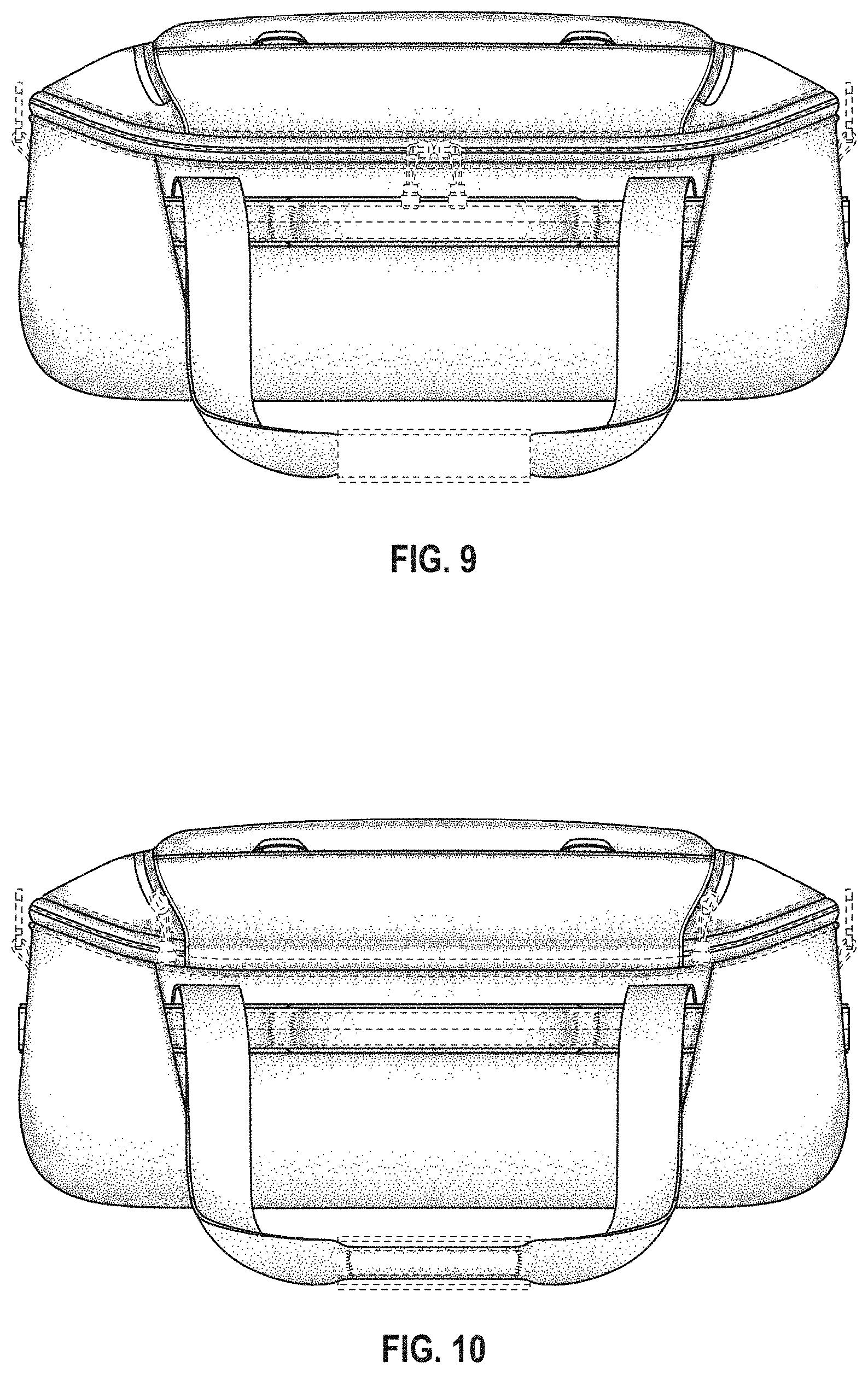 Patent USD1000834 Figure 8 – Duffel bag