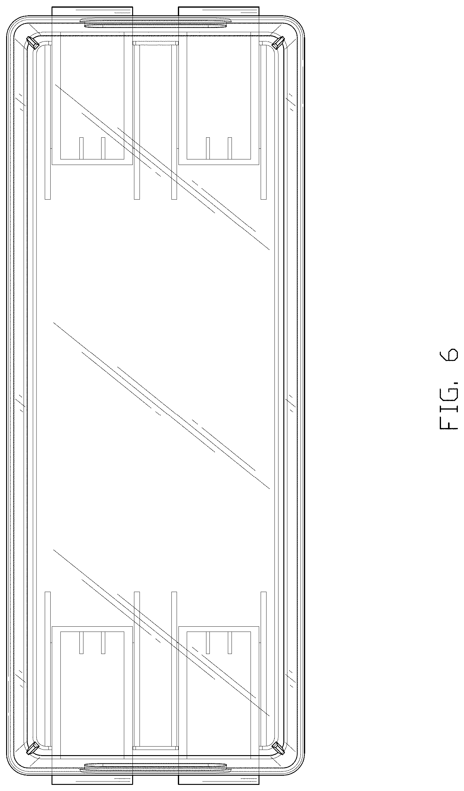 Patent USD1000836 Figure 6 – Stackable bin