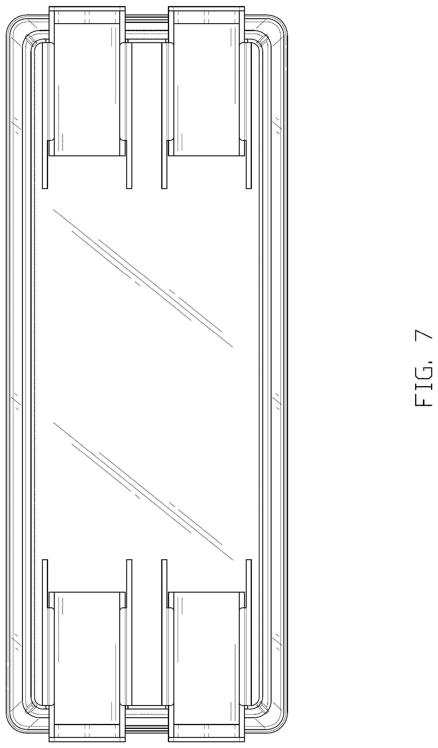 Patent USD1000836 Figure 7 – Stackable bin