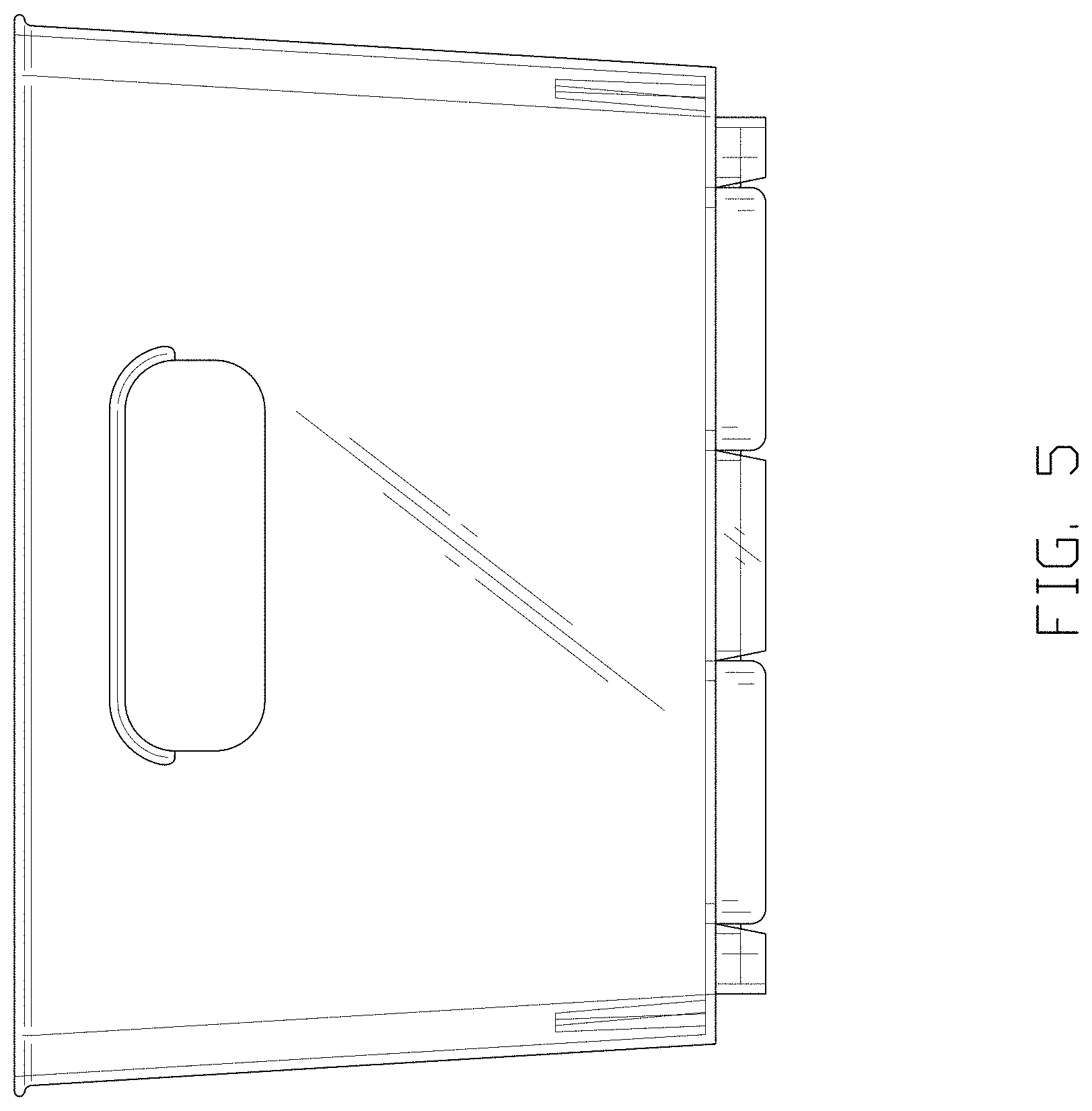 Patent USD1000837 Figure 5 – Stackable bin