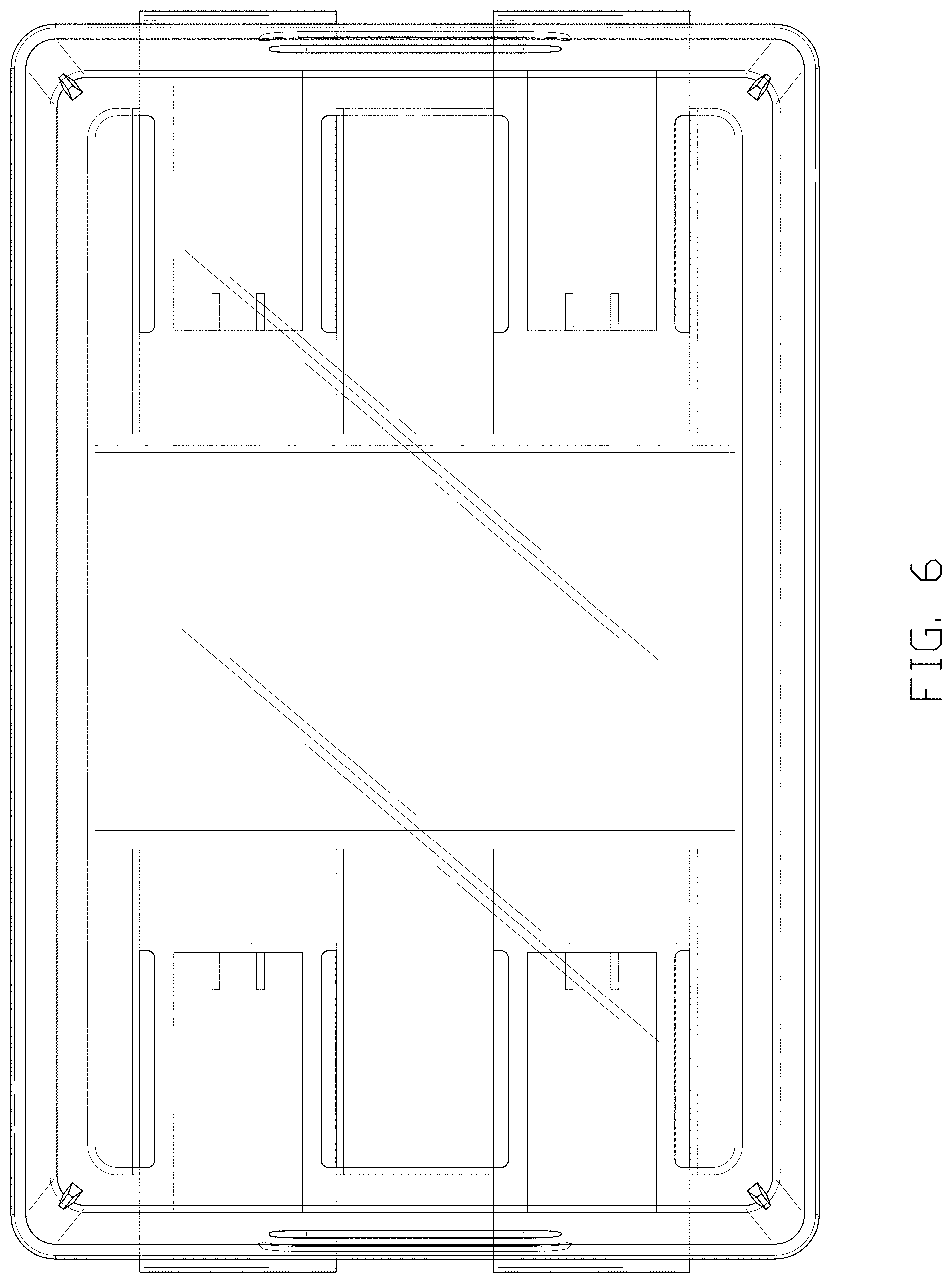 Patent USD1000837 Figure 6 – Stackable bin