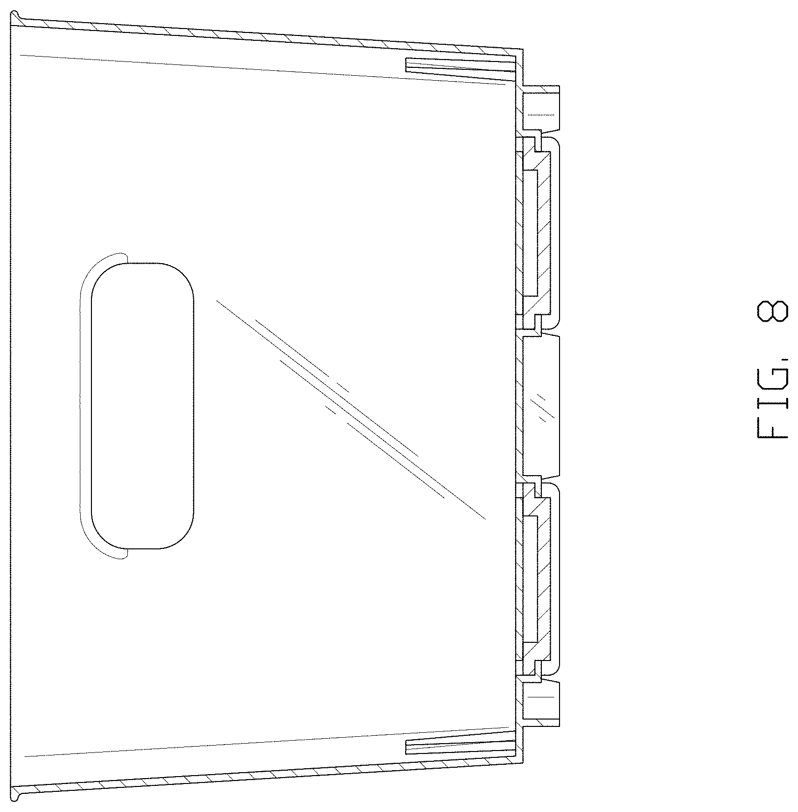 Patent USD1000837 Figure 8 – Stackable bin
