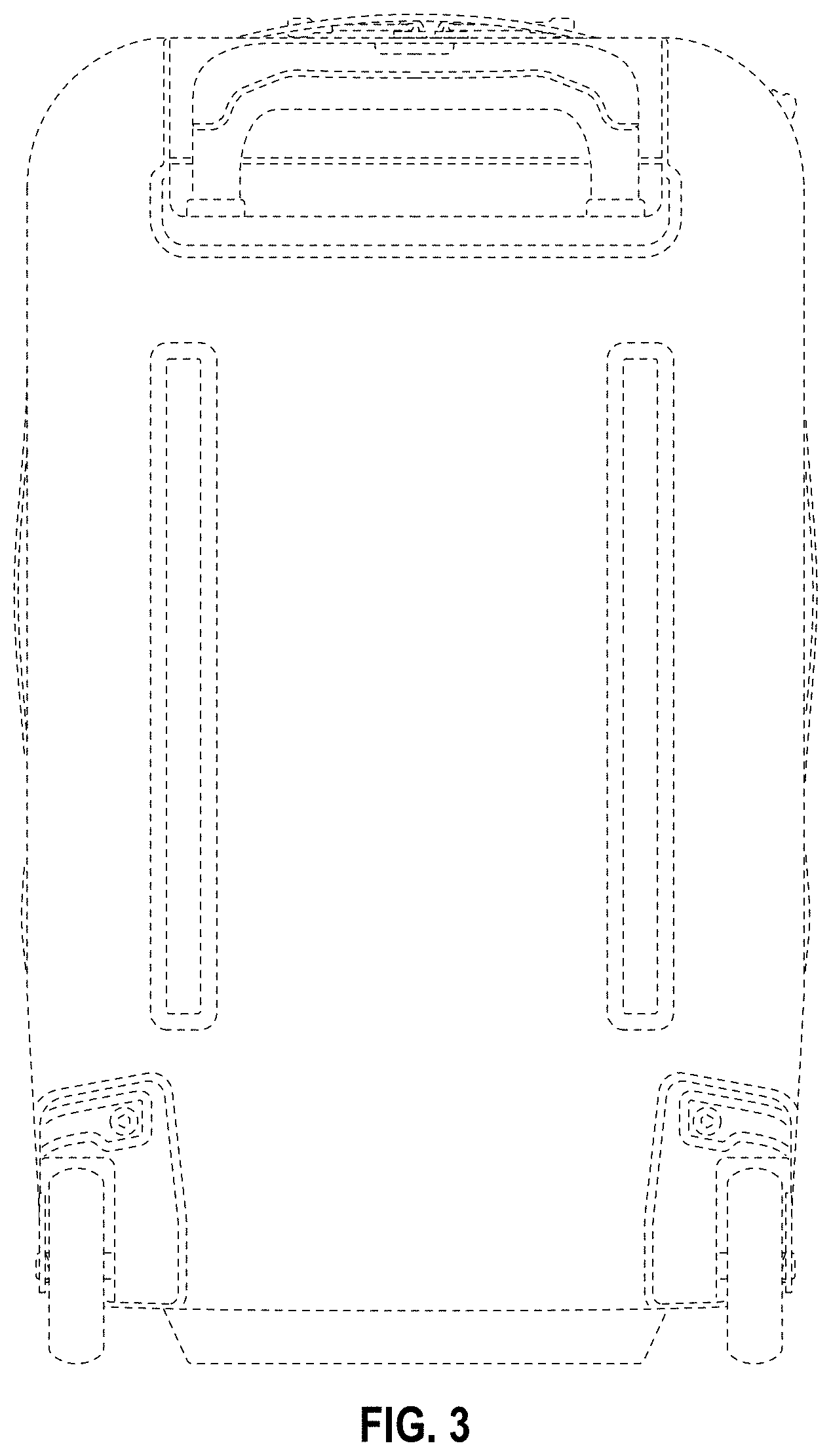 Patent USD1000838 Figure 3 – Suitcase