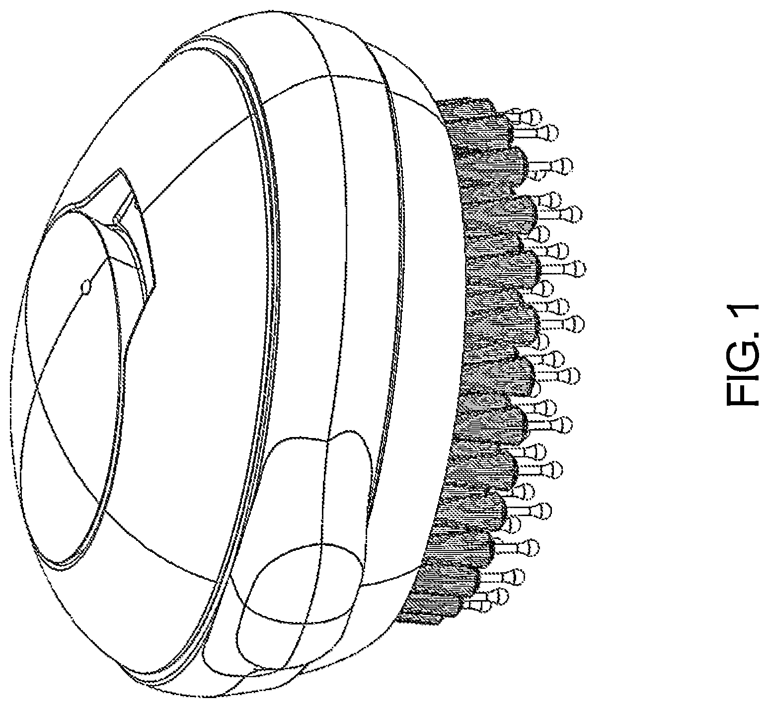 Patent USD1000839 Figure 1 – Combined hair brush with liquid spray