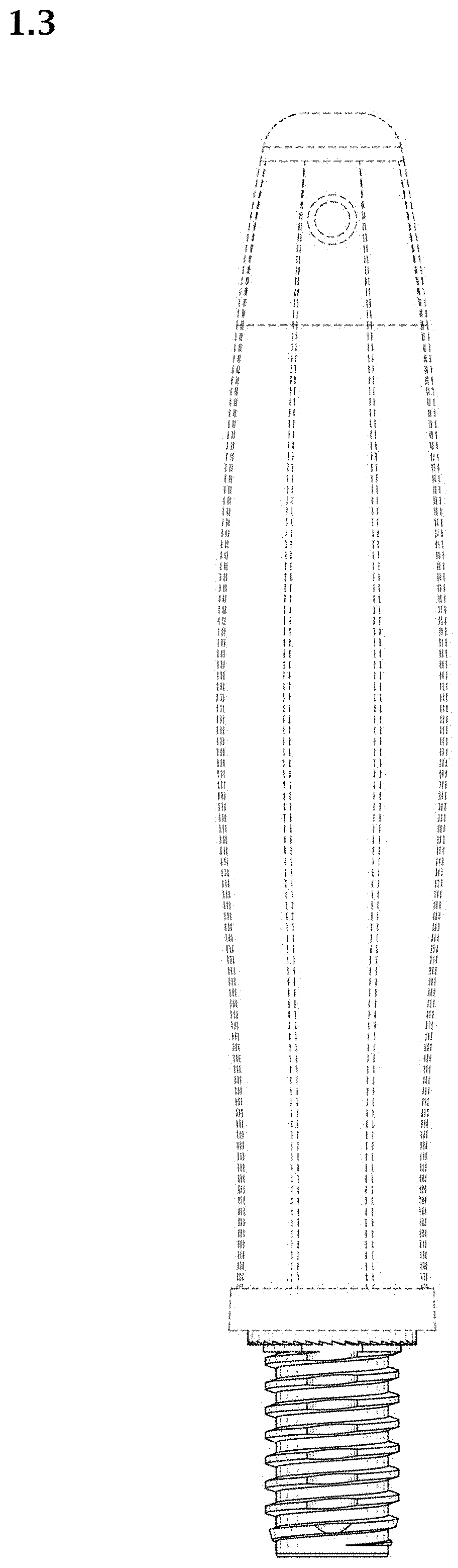Patent USD1000841 Figure 3 – Handle for cleaning brushes