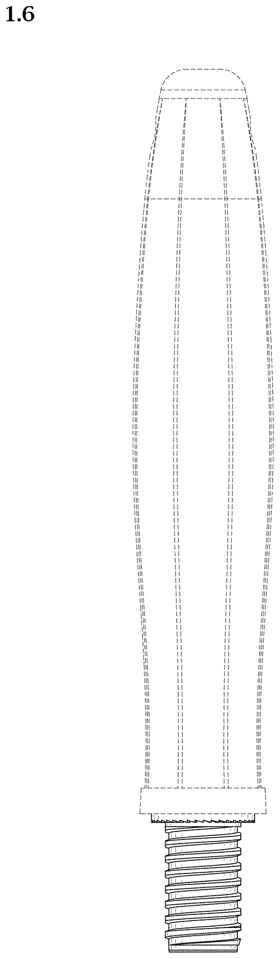 Patent USD1000841 Figure 6 – Handle for cleaning brushes
