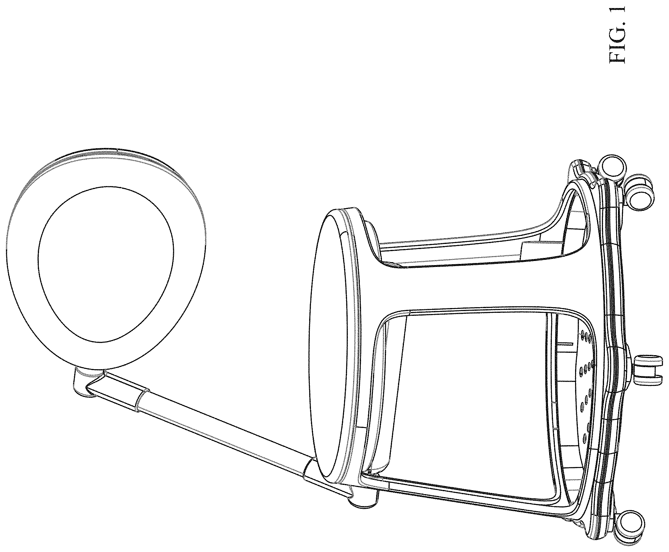 Patent USD1000848 Figure 1 – Adjustable seating device