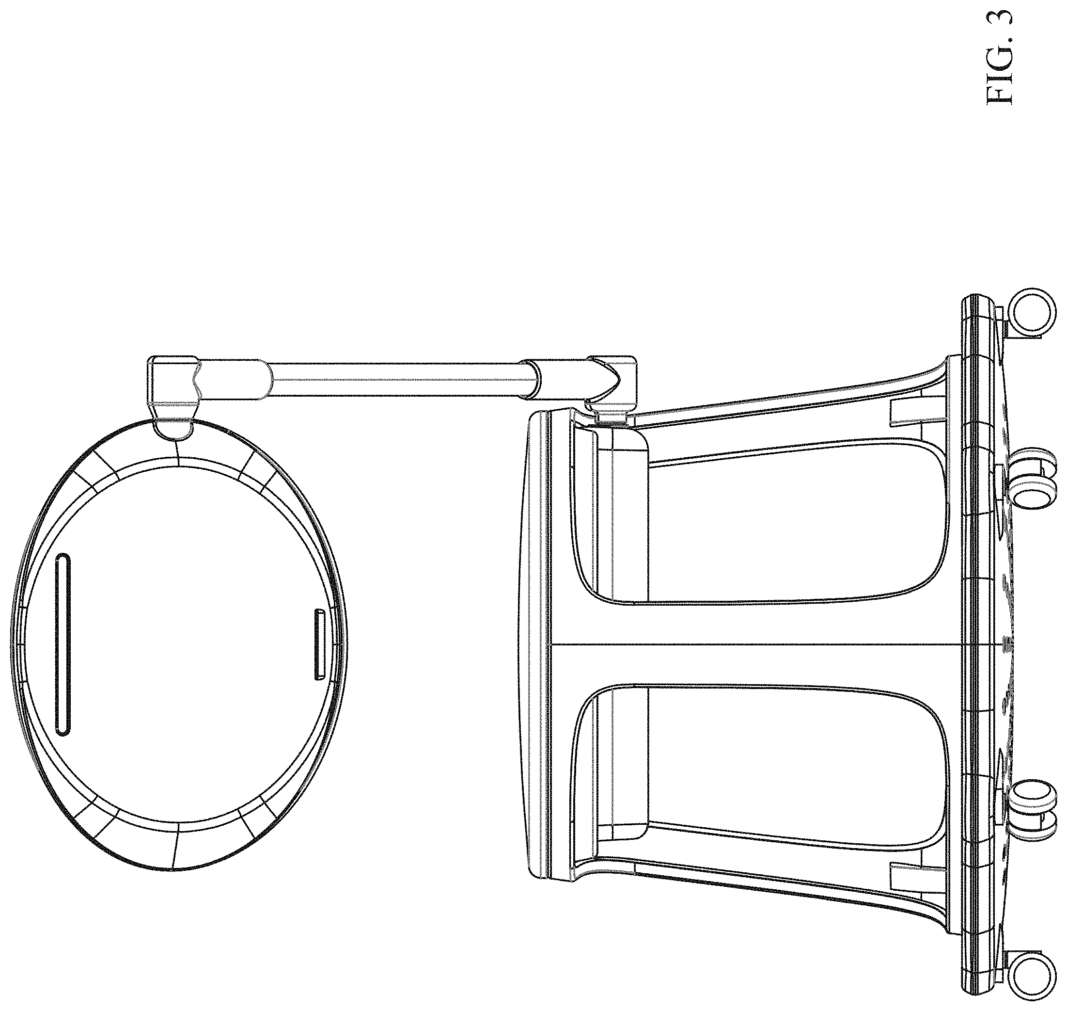 Patent USD1000848 Figure 3 – Adjustable seating device