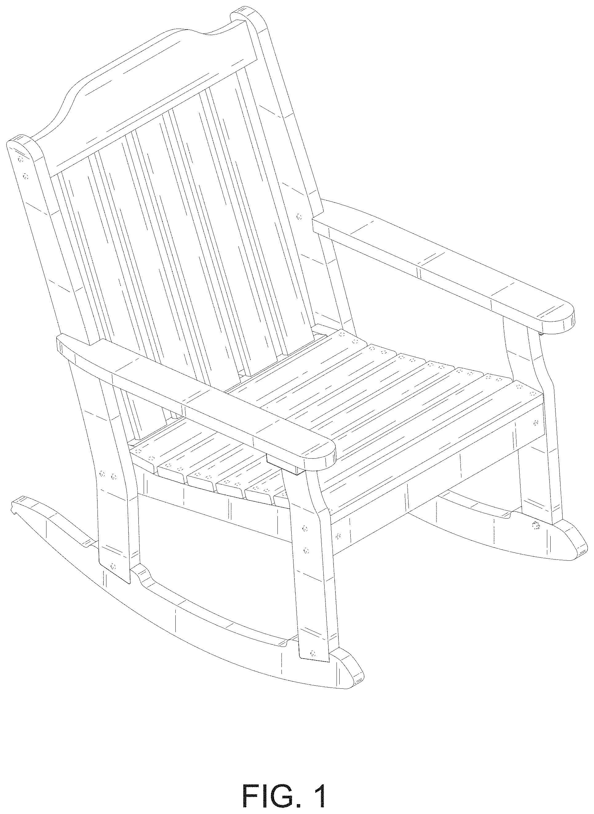 Patent USD1000849 Figure 1 – Chair
