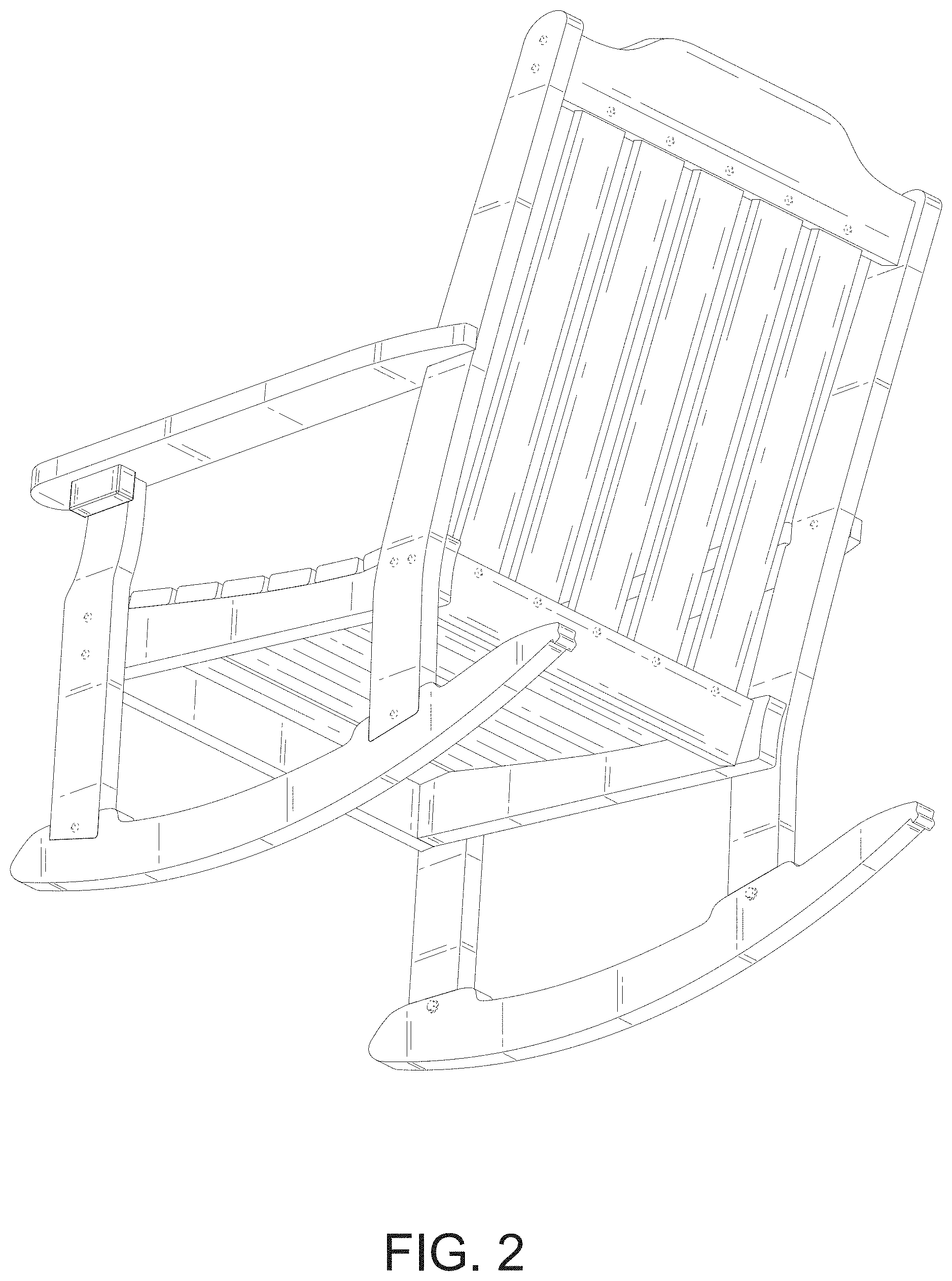 Patent USD1000849 Figure 2 – Chair