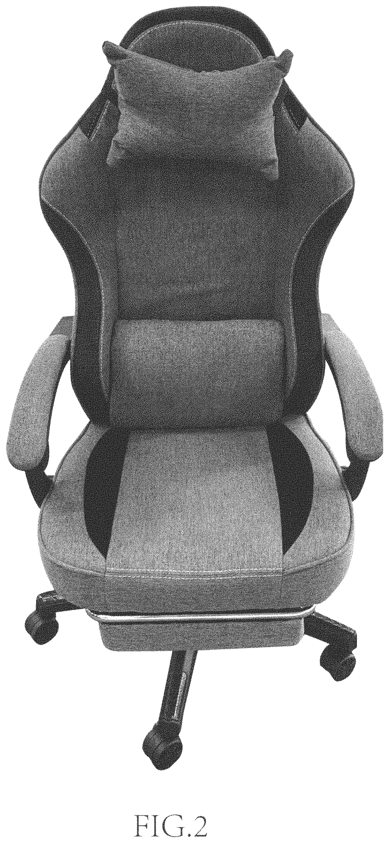 Patent USD1000851 Figure 2 – Gaming chair