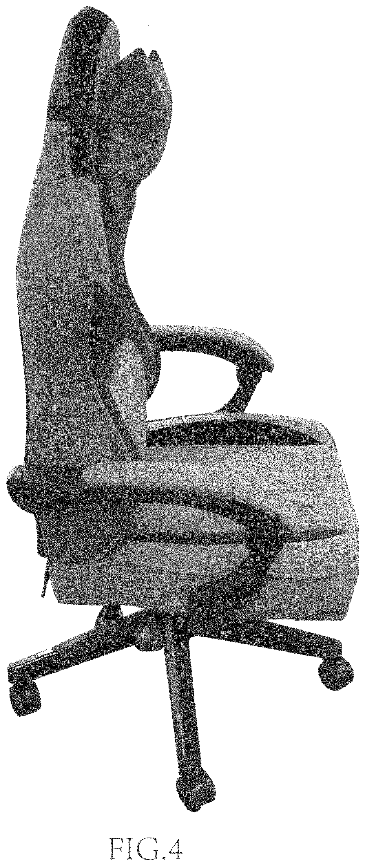 Patent USD1000851 Figure 4 – Gaming chair