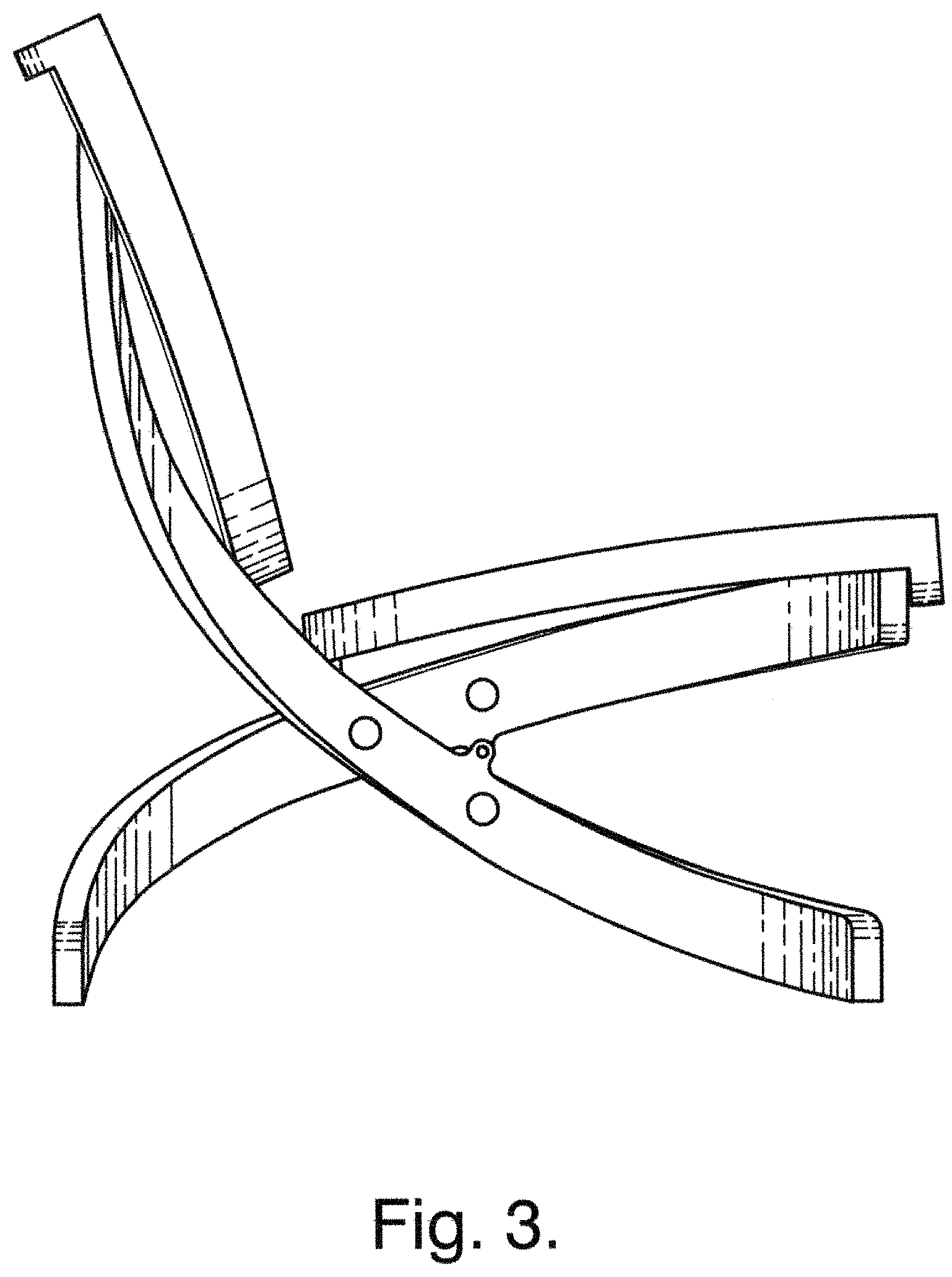 Patent USD1000853 Figure 3 – Chair