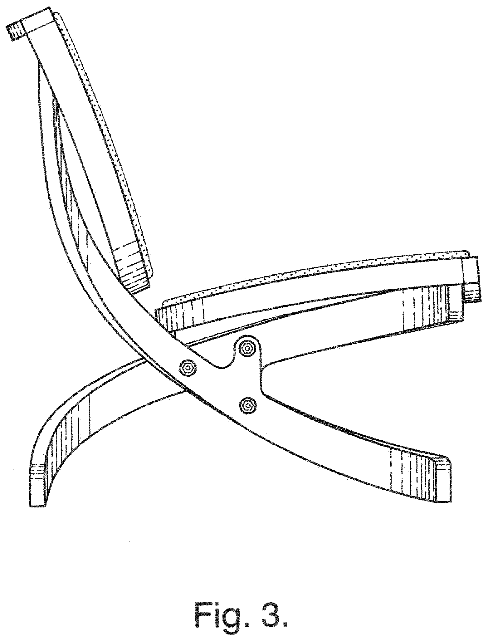 Patent USD1000854 Figure 3 – Chair