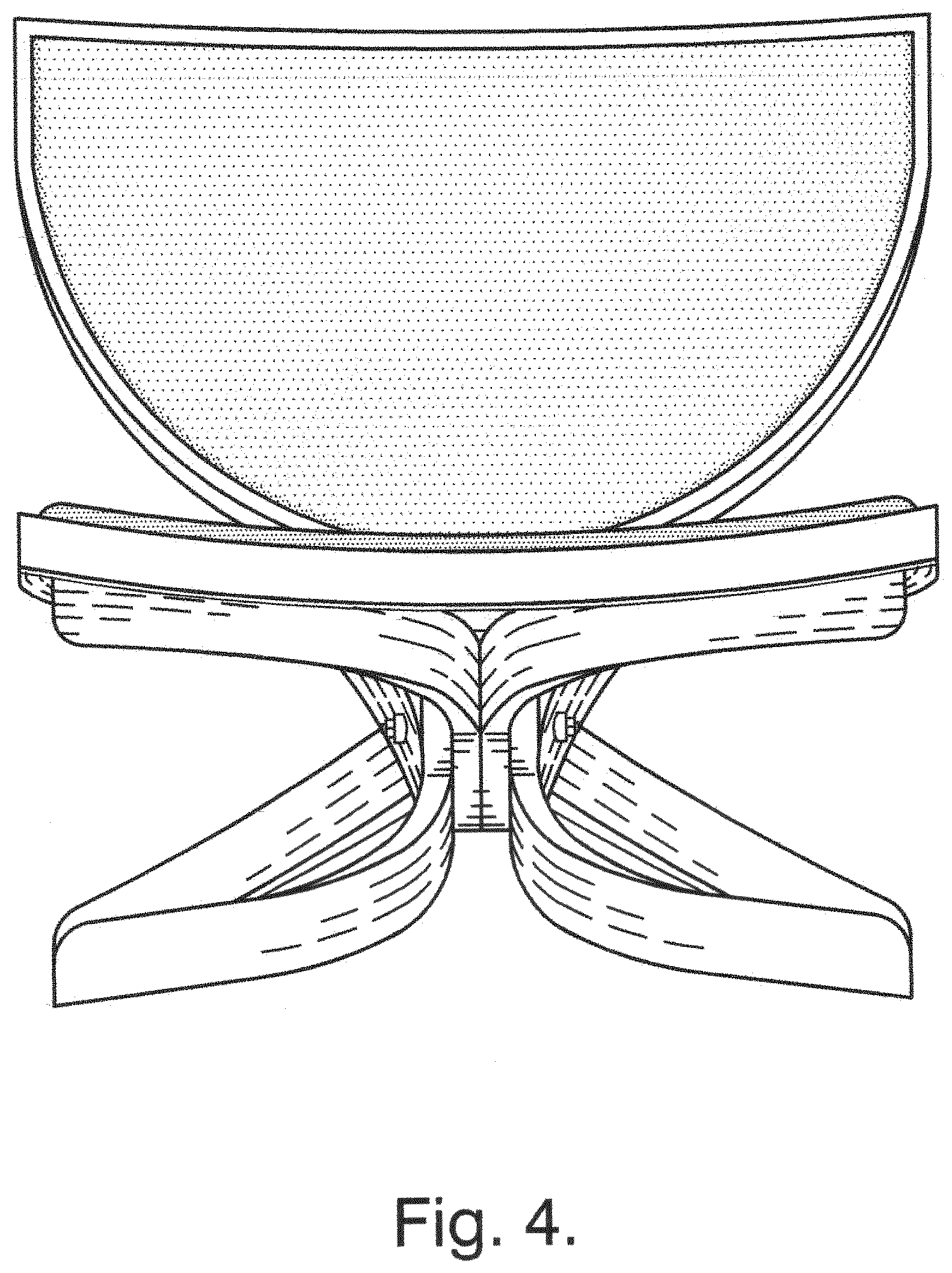 Patent USD1000854 Figure 4 – Chair