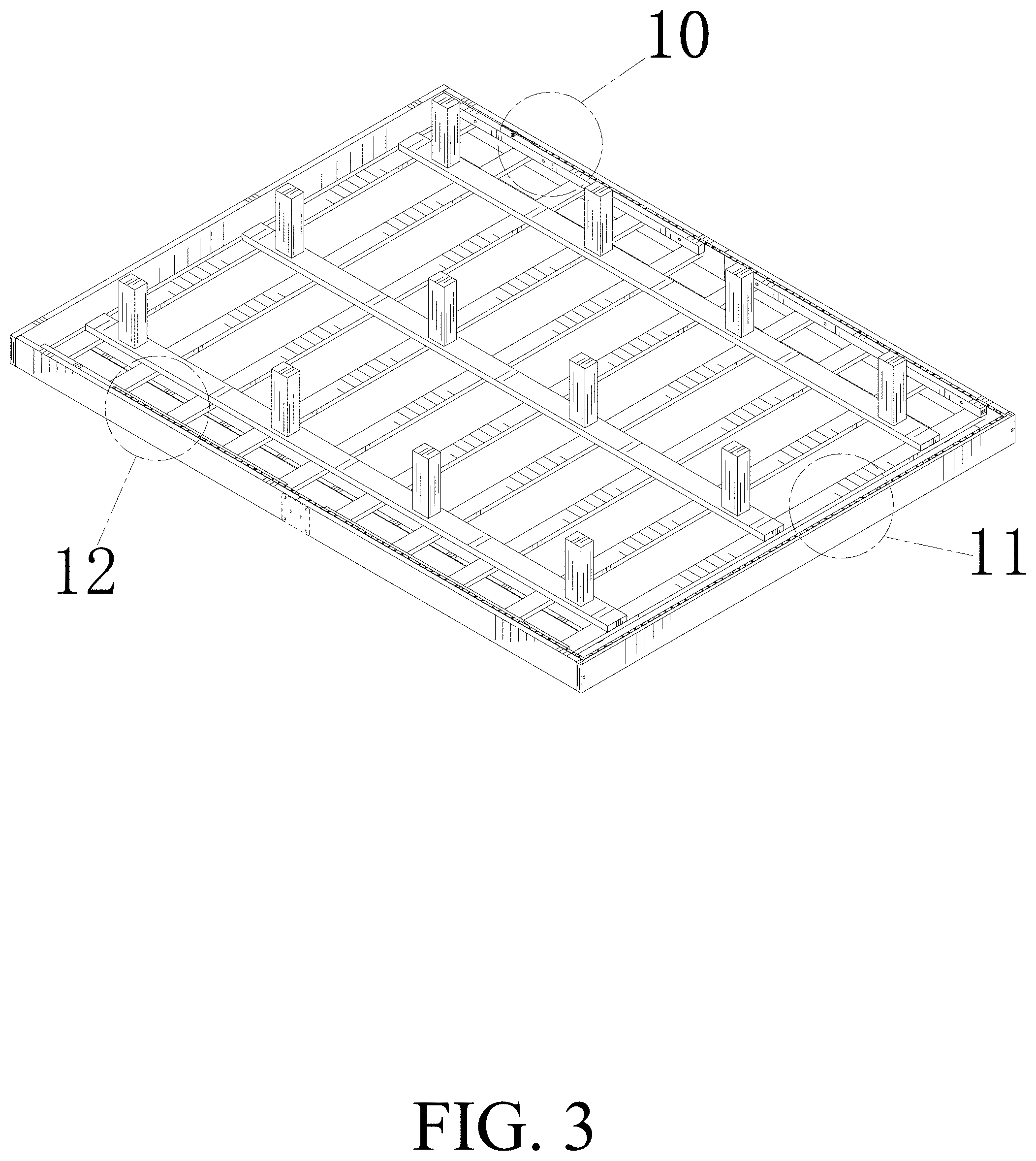 Patent USD1000856 Figure 3 – Bed