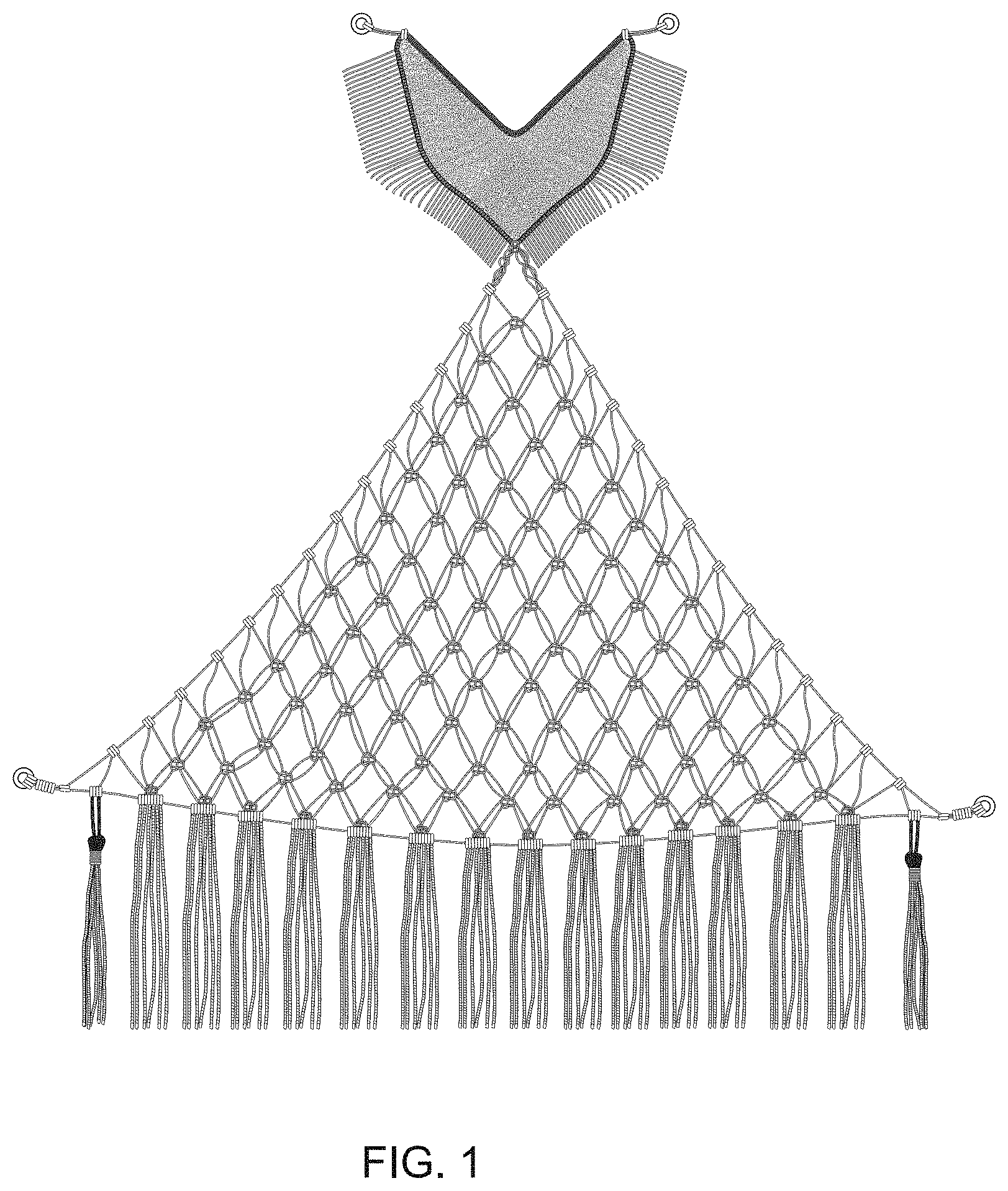 Patent USD1000858 Figure 1 – Toy hammock