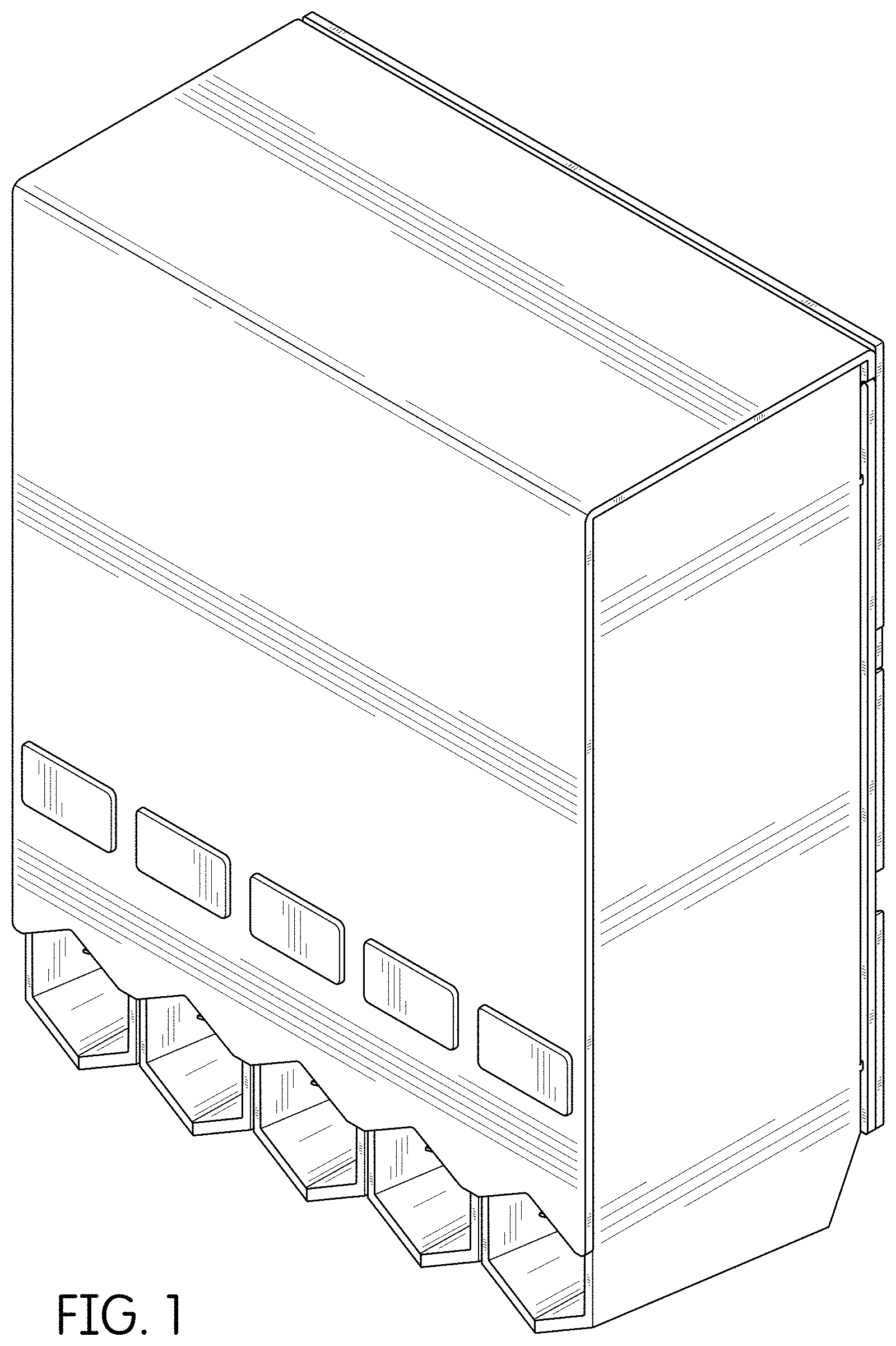 Patent USD1000860 Figure 1 – Needle dispensing and storage device with removable columns