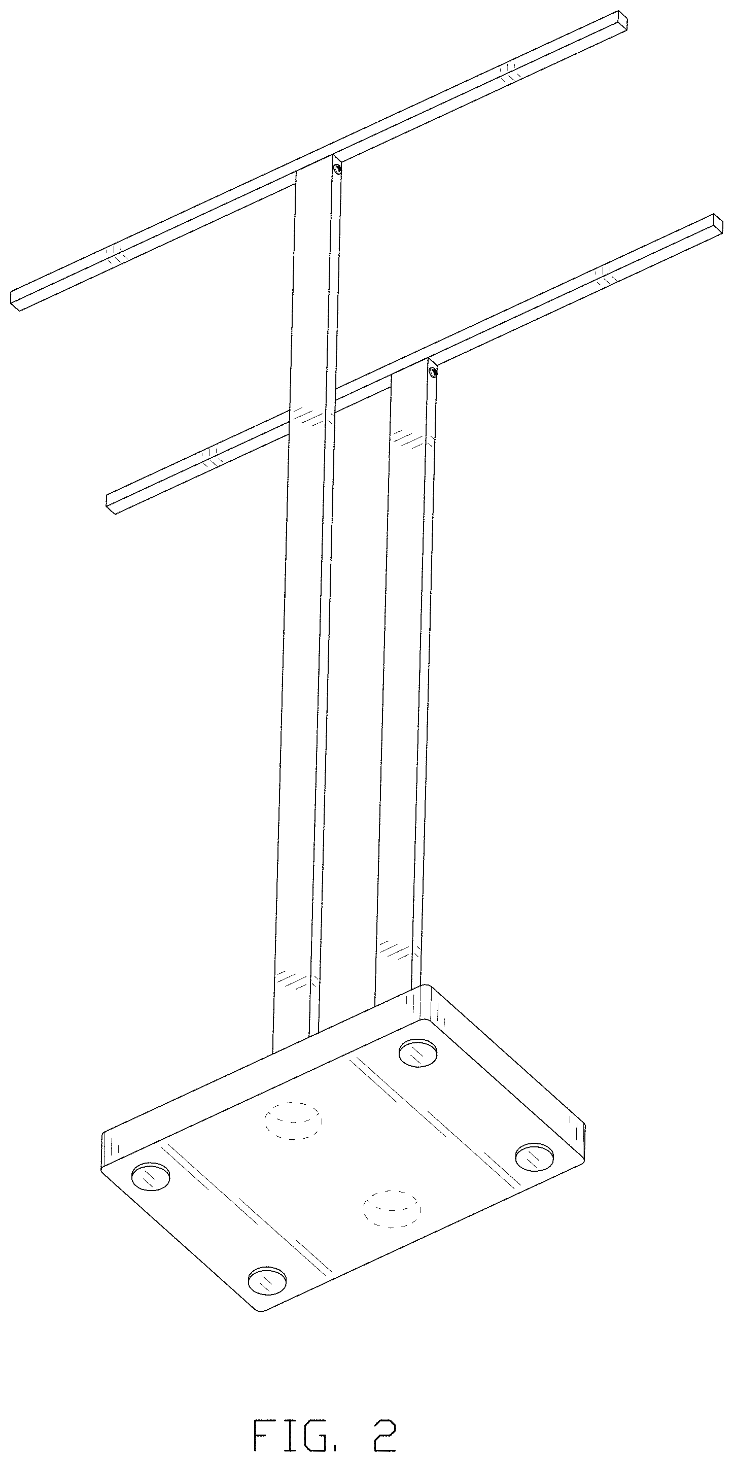 Patent USD1000862 Figure 2 – Towel rack