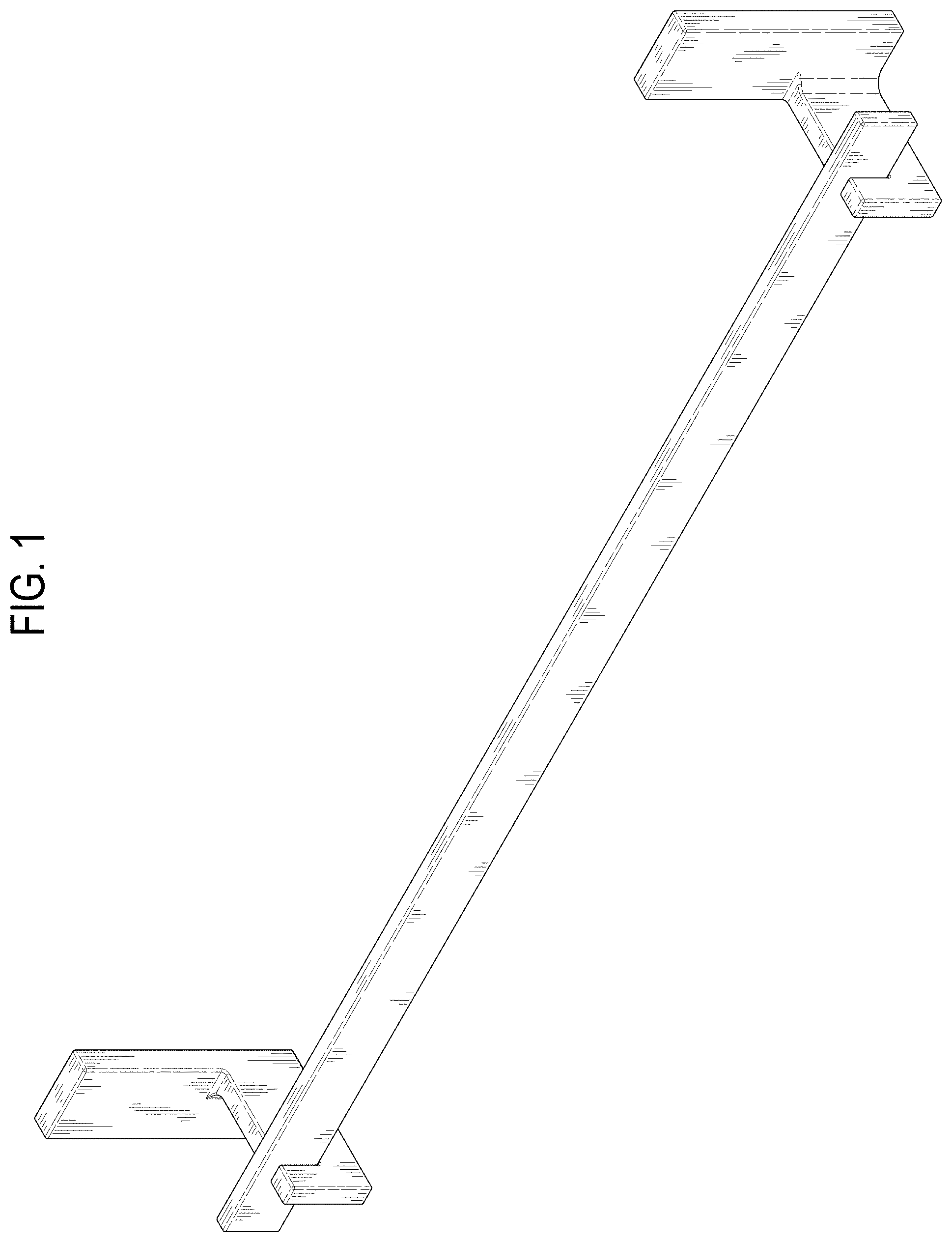 Patent USD1000863 Figure 1 – Towel bar