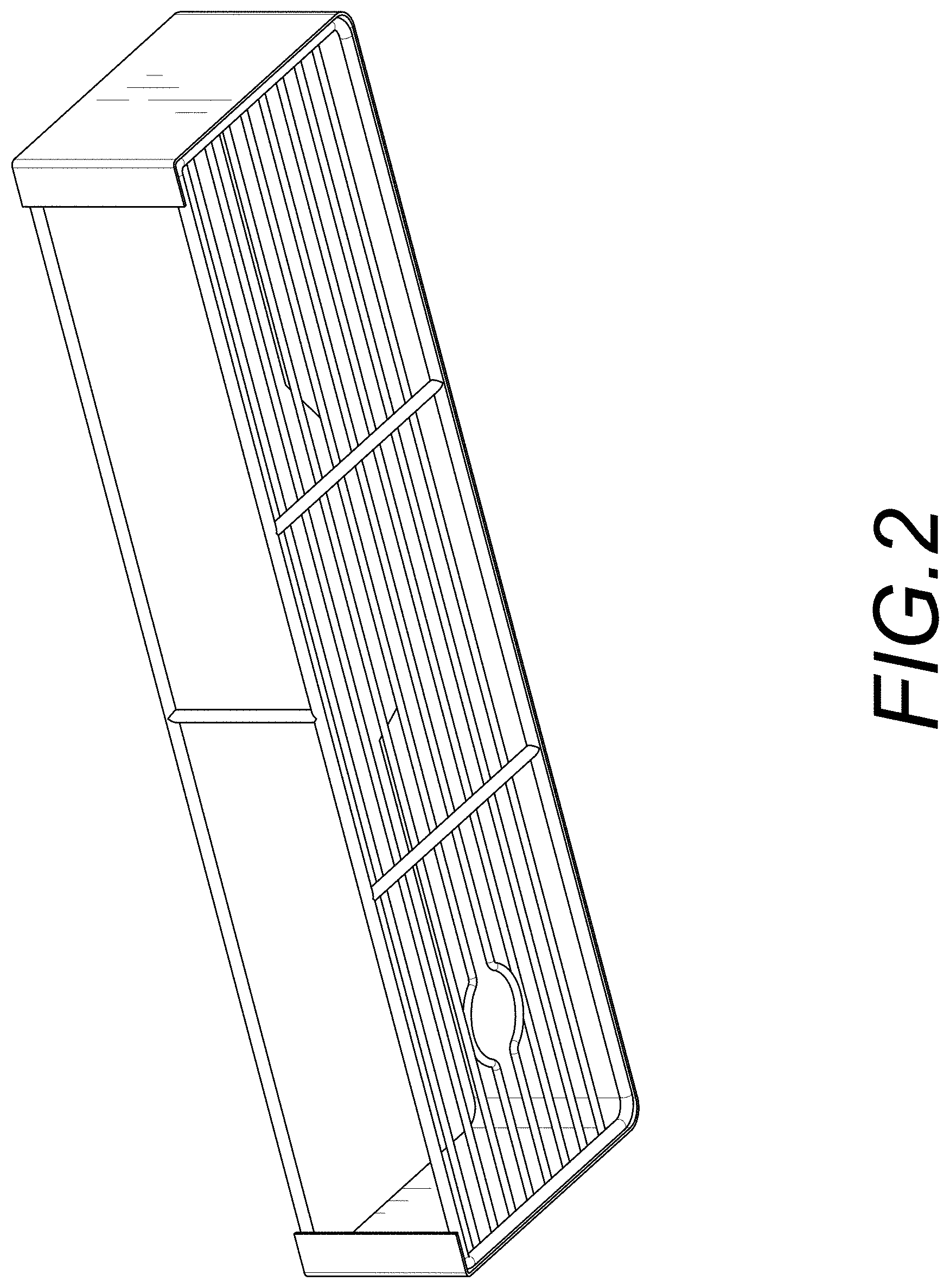Patent USD1000864 Figure 2 – Shower caddy